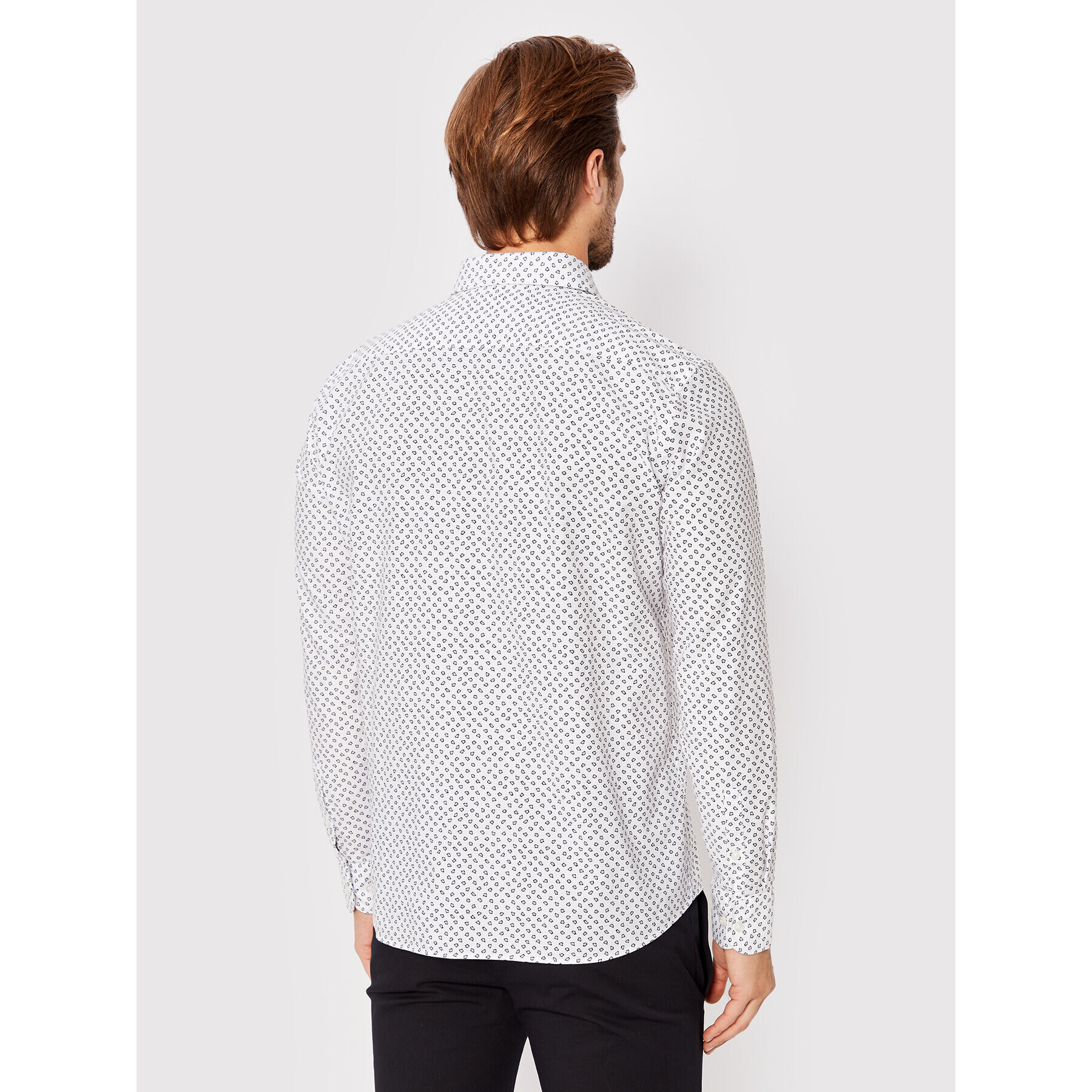 Boss Риза C-Hal 50474036 Бял Casual Fit - Pepit.bg