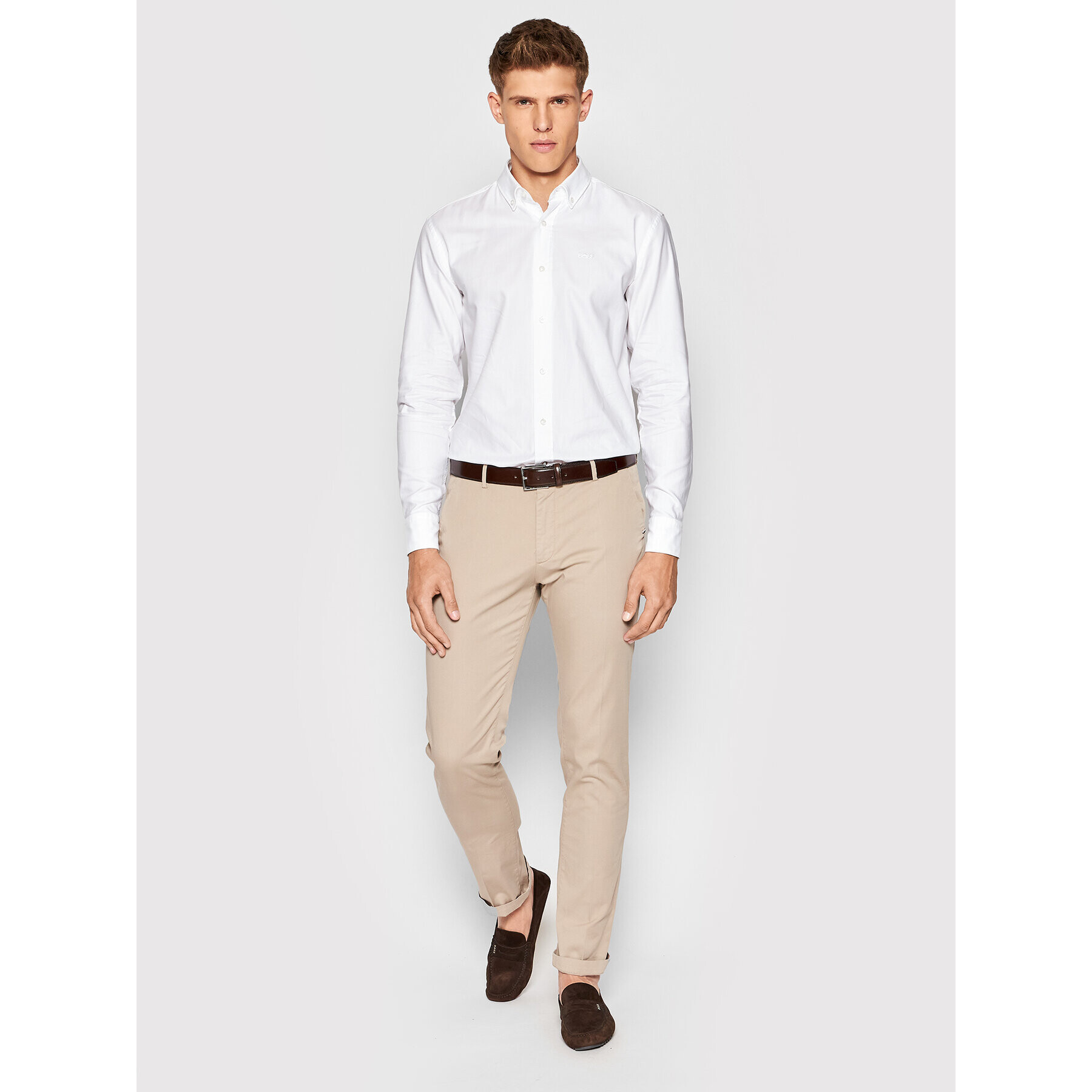 Boss Риза C-Hal 50474048 Бял Regular Fit - Pepit.bg