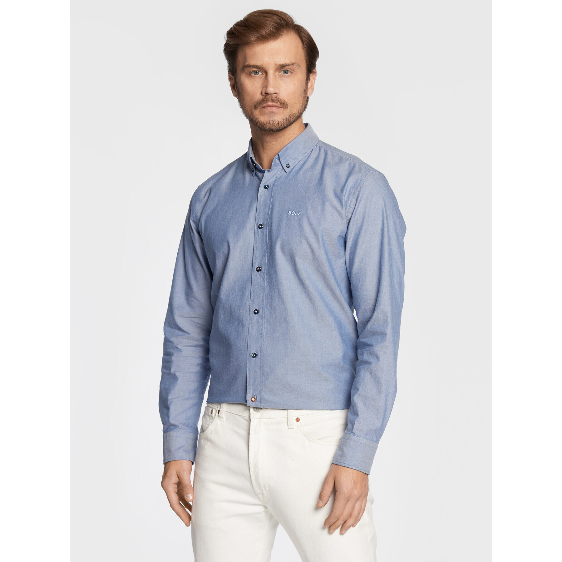 Boss Риза C-Hal 50478855 Син Casual Fit - Pepit.bg