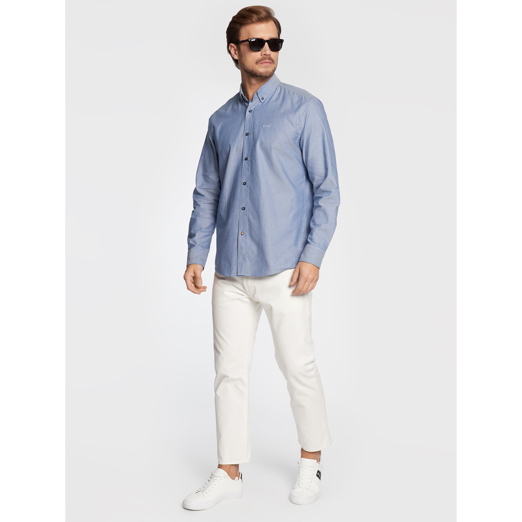 Boss Риза C-Hal 50478855 Син Casual Fit - Pepit.bg