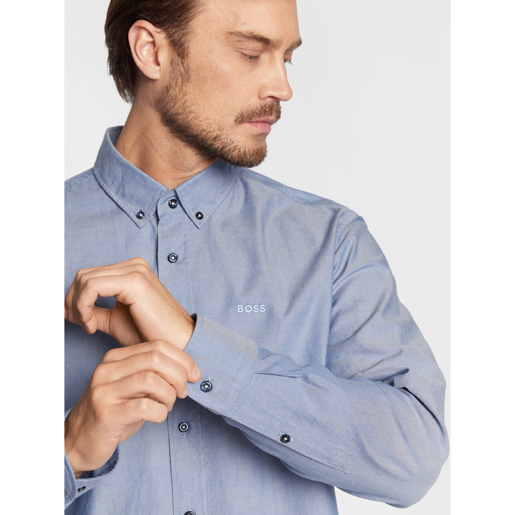 Boss Риза C-Hal 50478855 Син Casual Fit - Pepit.bg