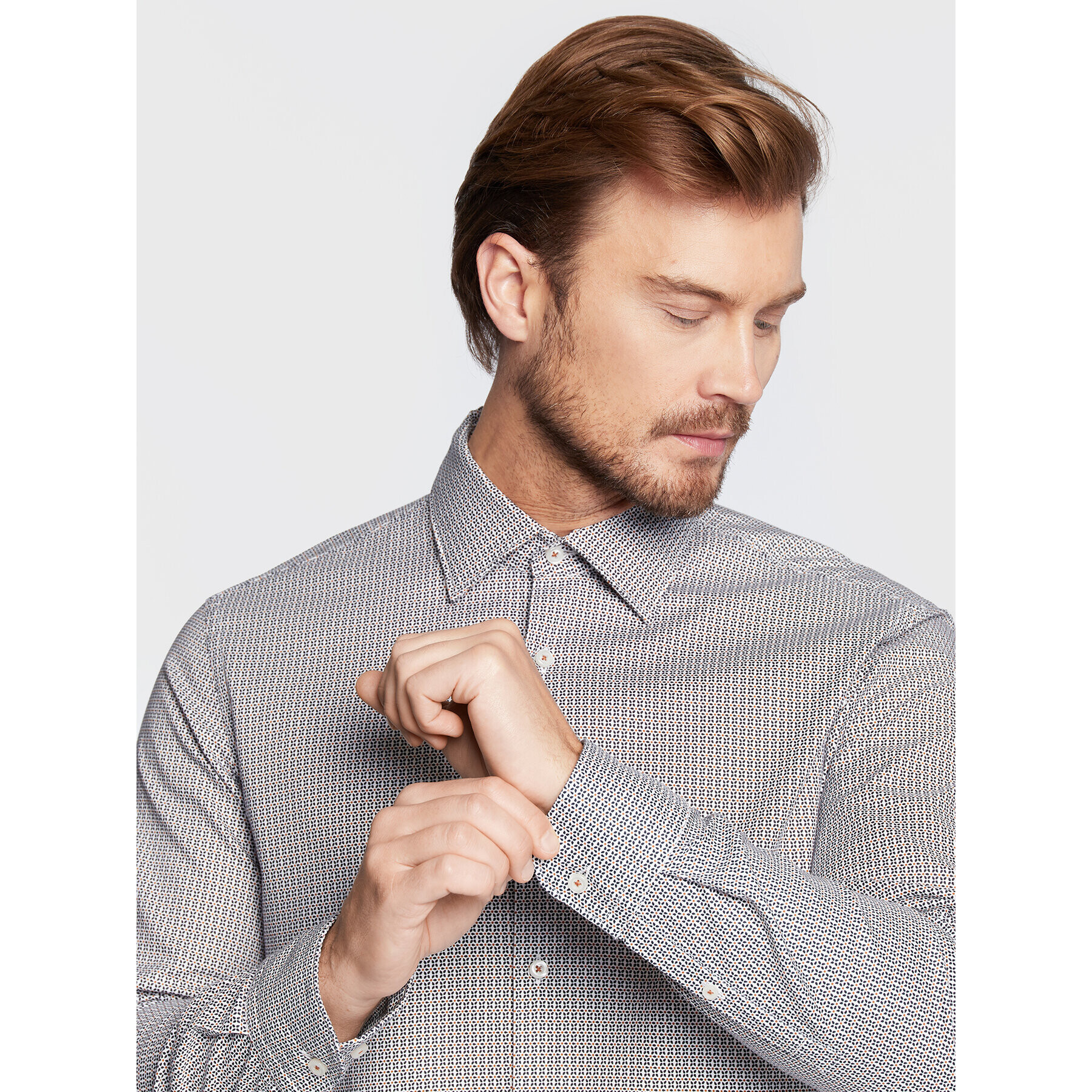 Boss Риза C-Hal 50478861 Сив Casual Fit - Pepit.bg