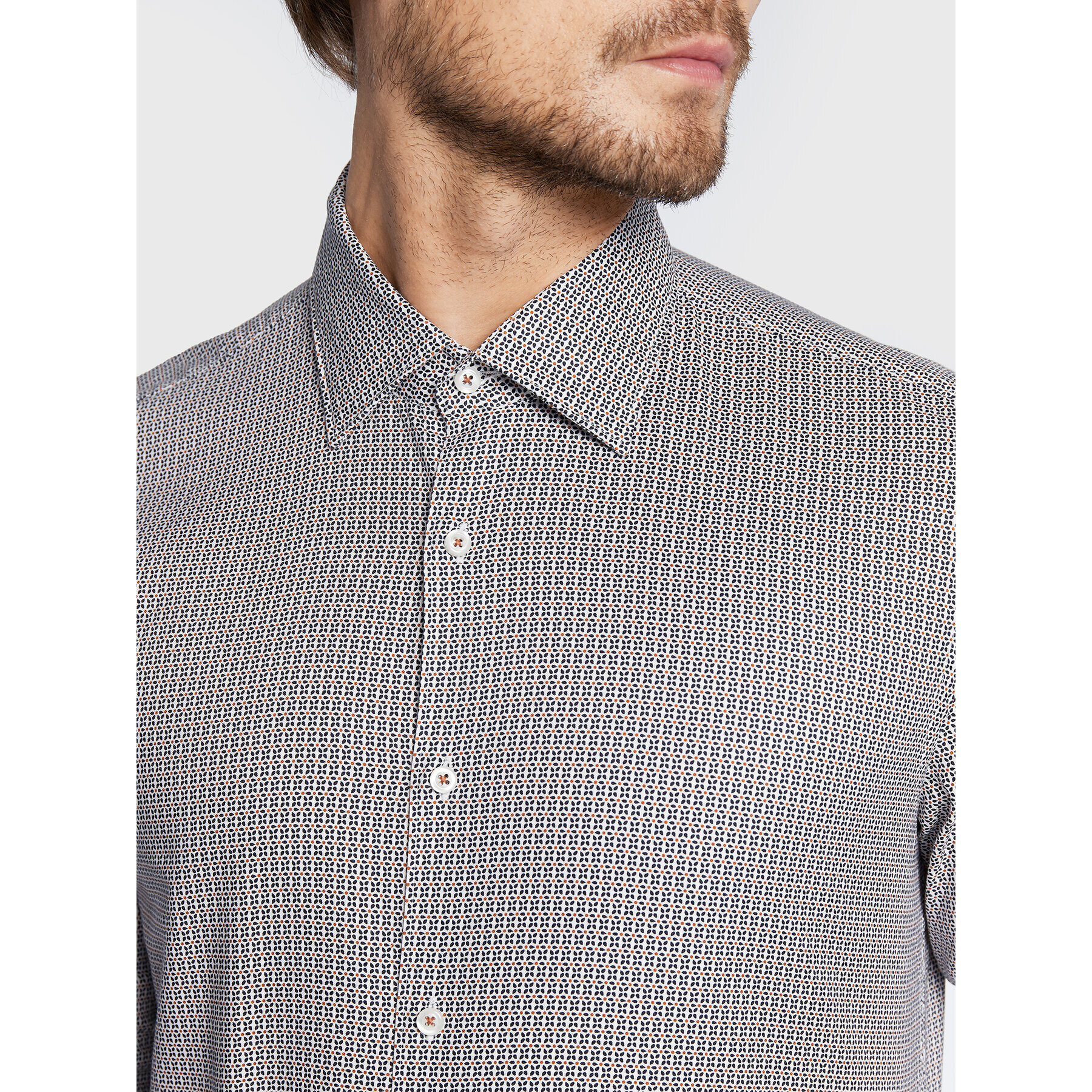 Boss Риза C-Hal 50478861 Сив Casual Fit - Pepit.bg