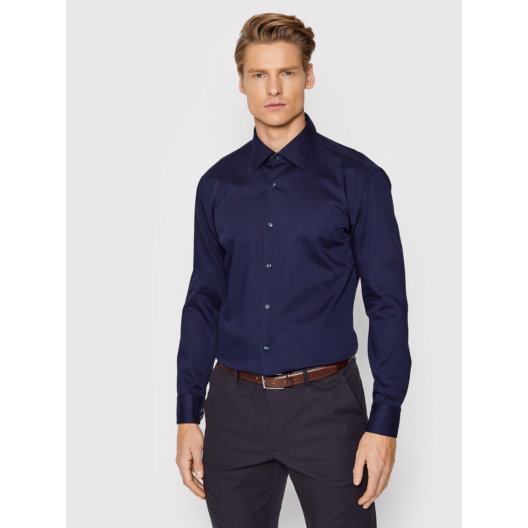 Boss Риза C-Hank-Soft-C3-214 50459727 Тъмносин Slim Fit - Pepit.bg