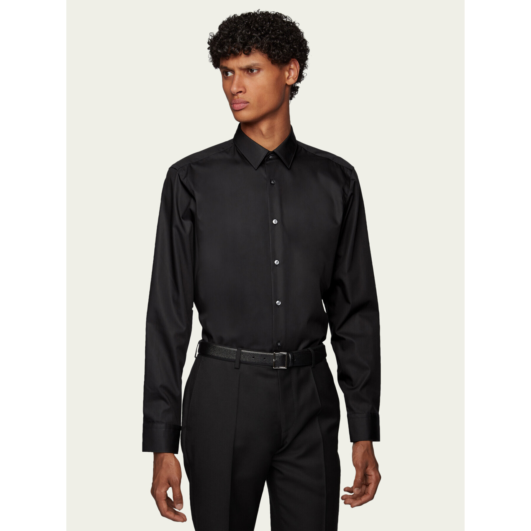 Boss Риза Eliott 50416086 Черен Regular Fit - Pepit.bg