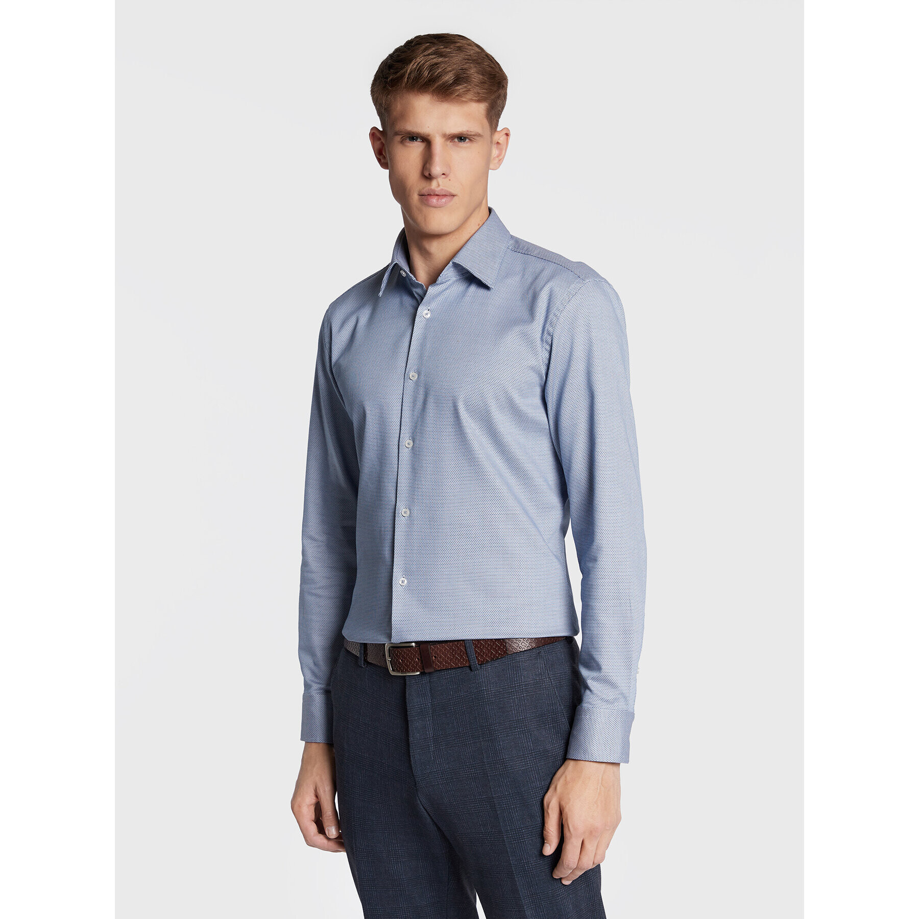 Boss Риза H-Hank 50478636 Син Slim Fit - Pepit.bg
