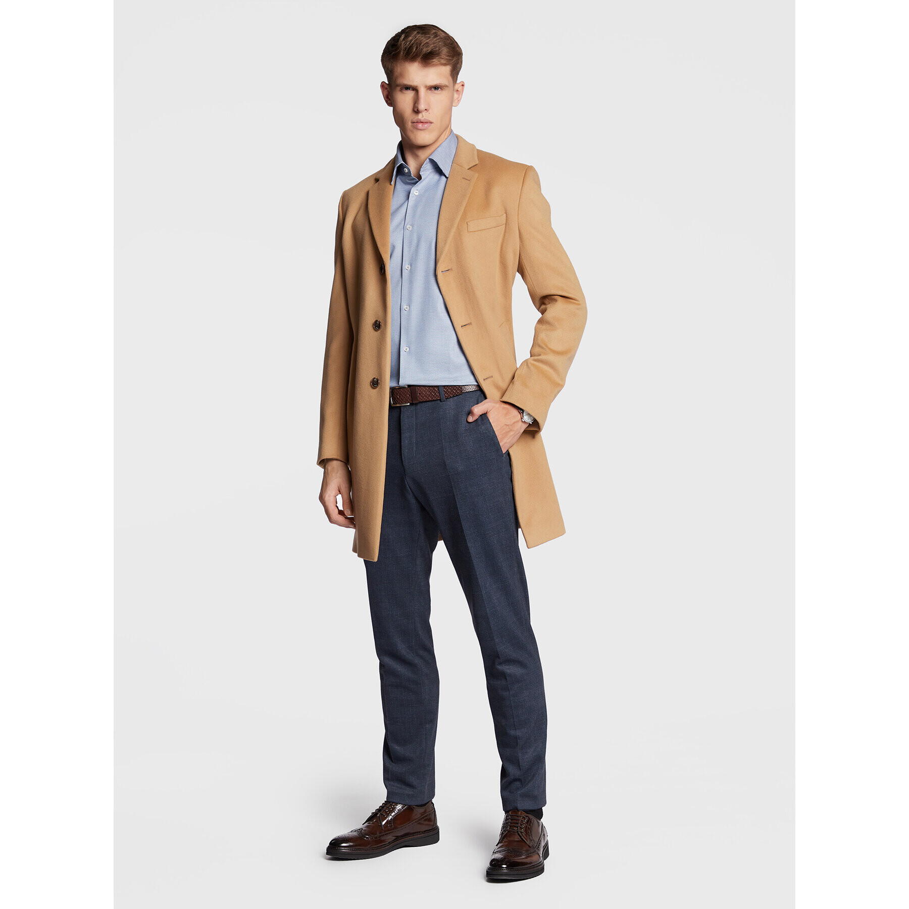 Boss Риза H-Hank 50478636 Син Slim Fit - Pepit.bg