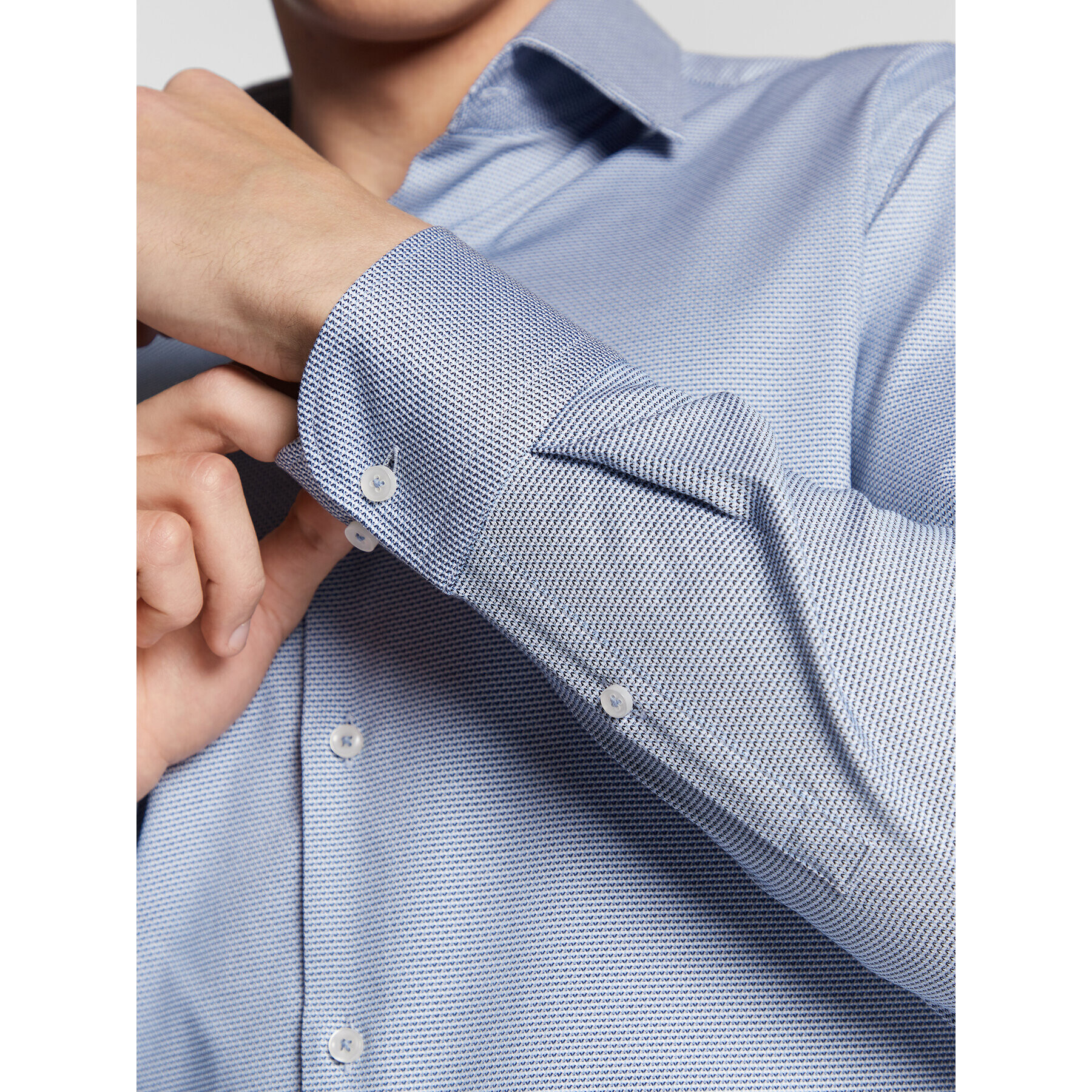 Boss Риза H-Hank 50478636 Син Slim Fit - Pepit.bg