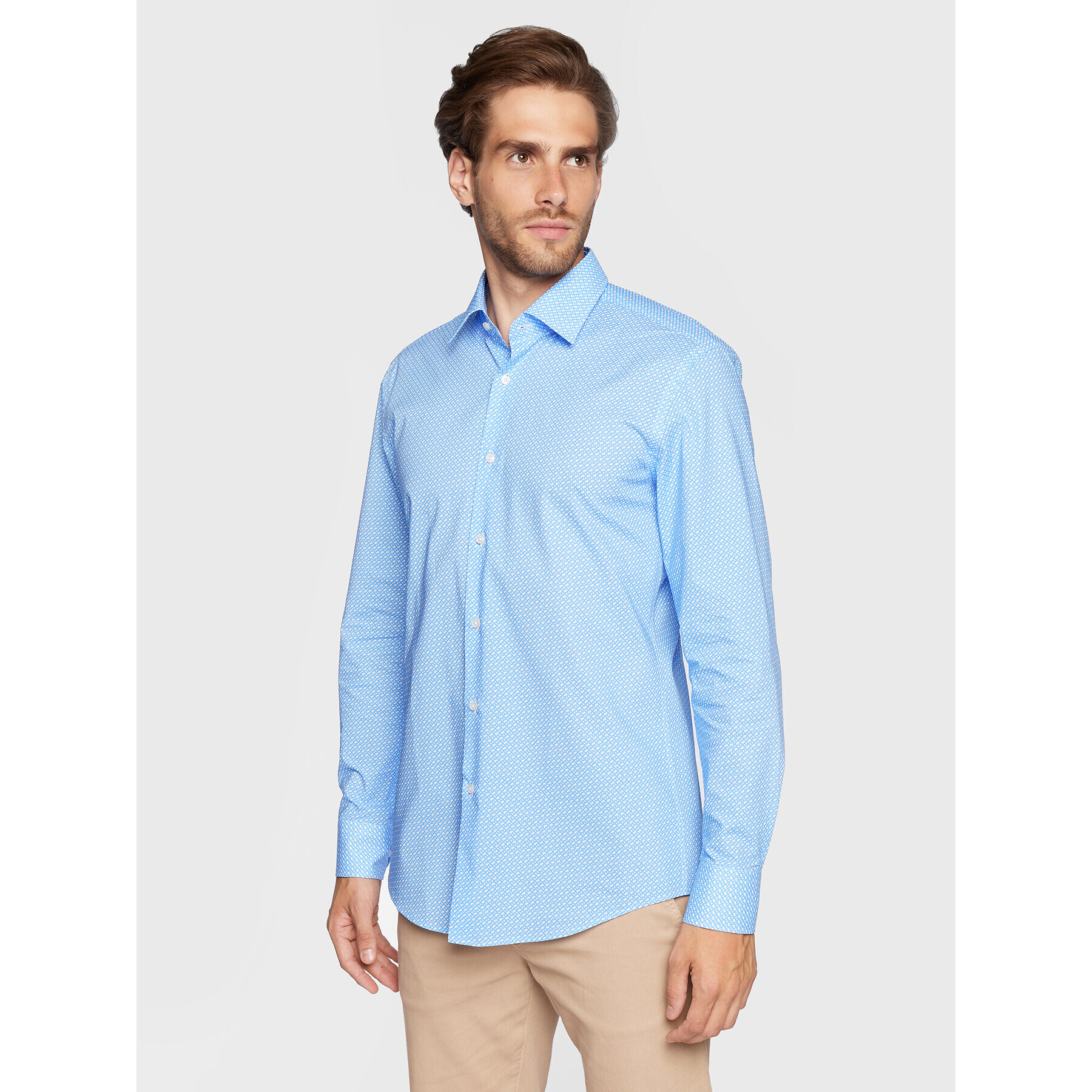Boss Риза H-Hank-Kent-C1-214 50478620 Син Slim Fit - Pepit.bg