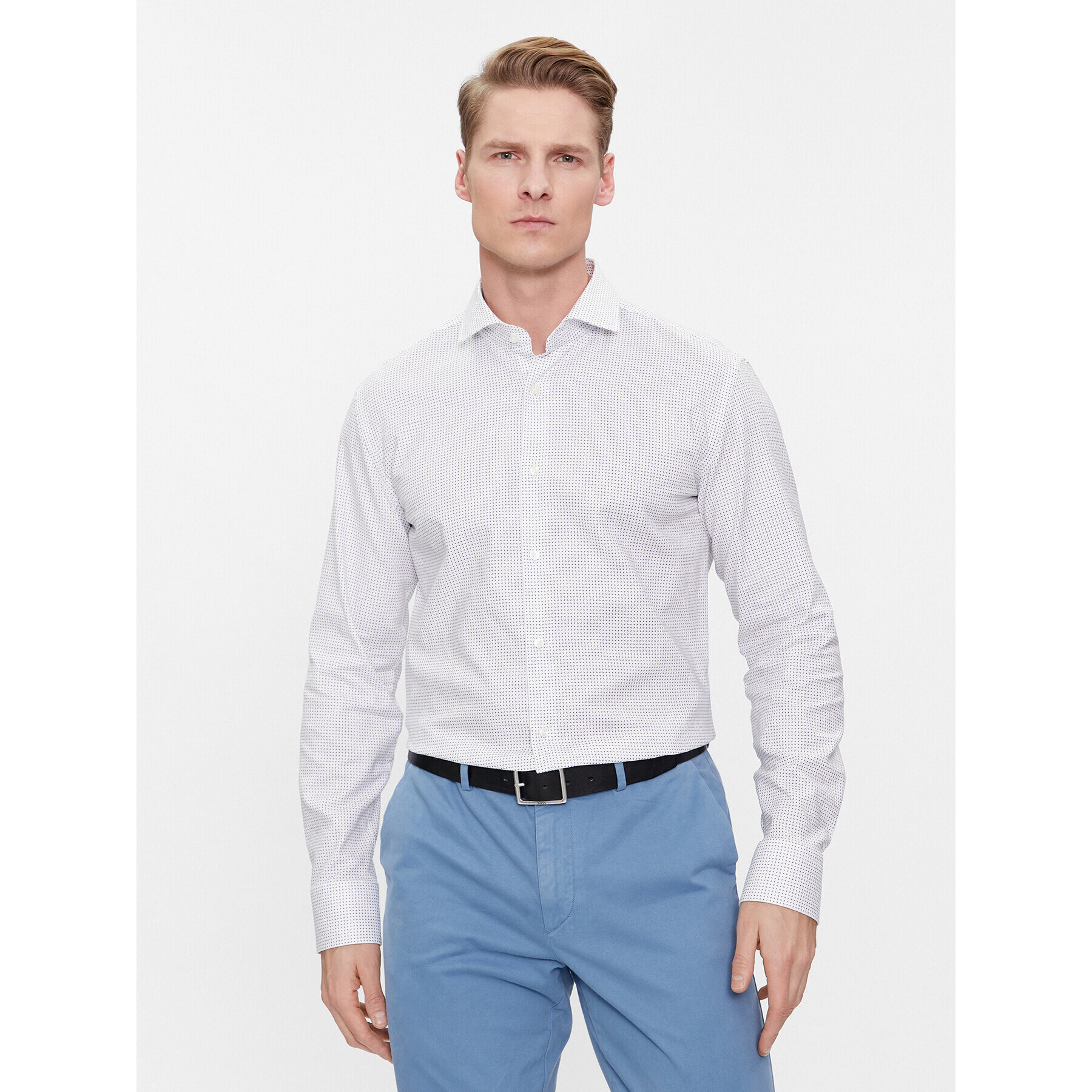 Boss Риза H-HANK-spread 50508759 Бял Slim Fit - Pepit.bg