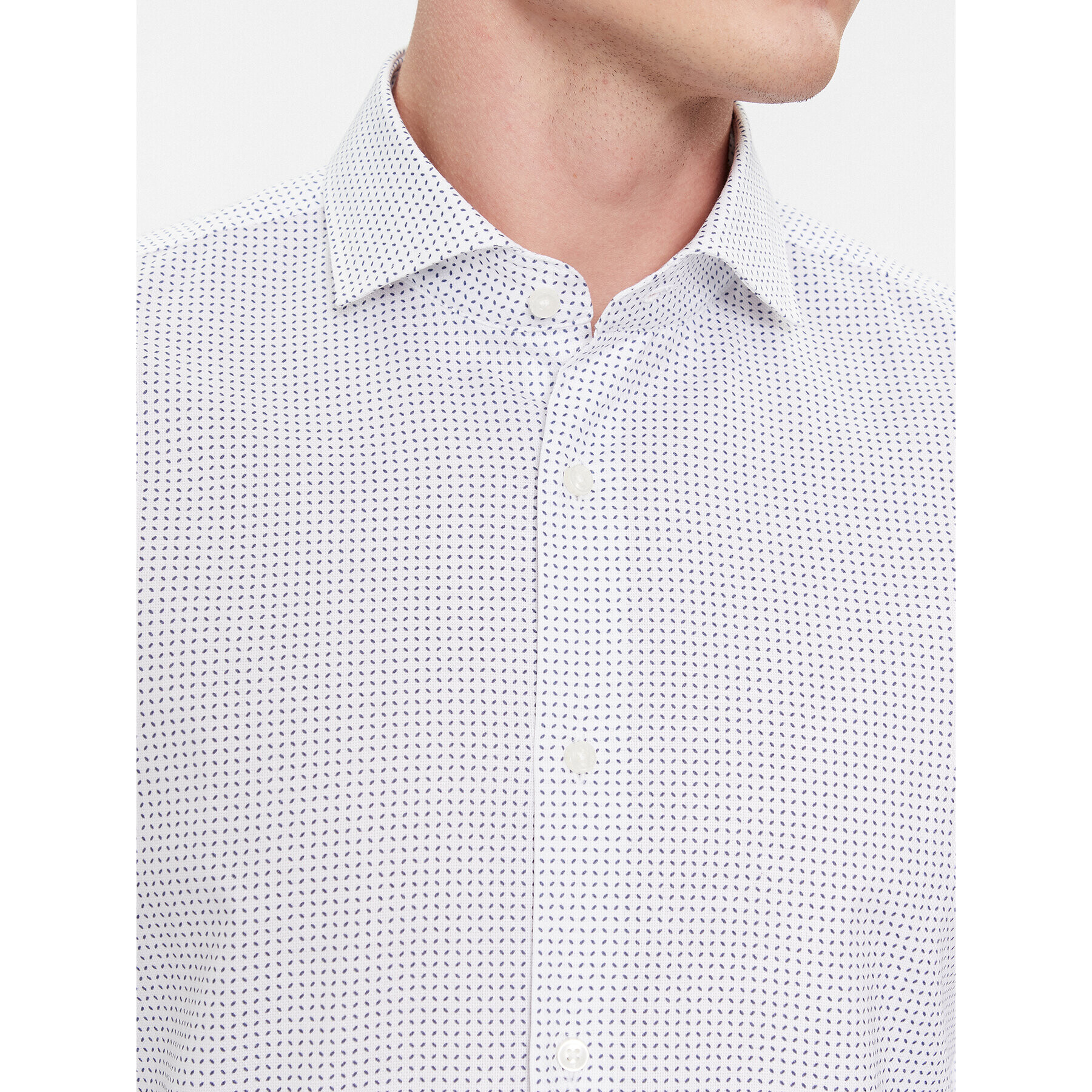 Boss Риза H-HANK-spread 50508759 Бял Slim Fit - Pepit.bg