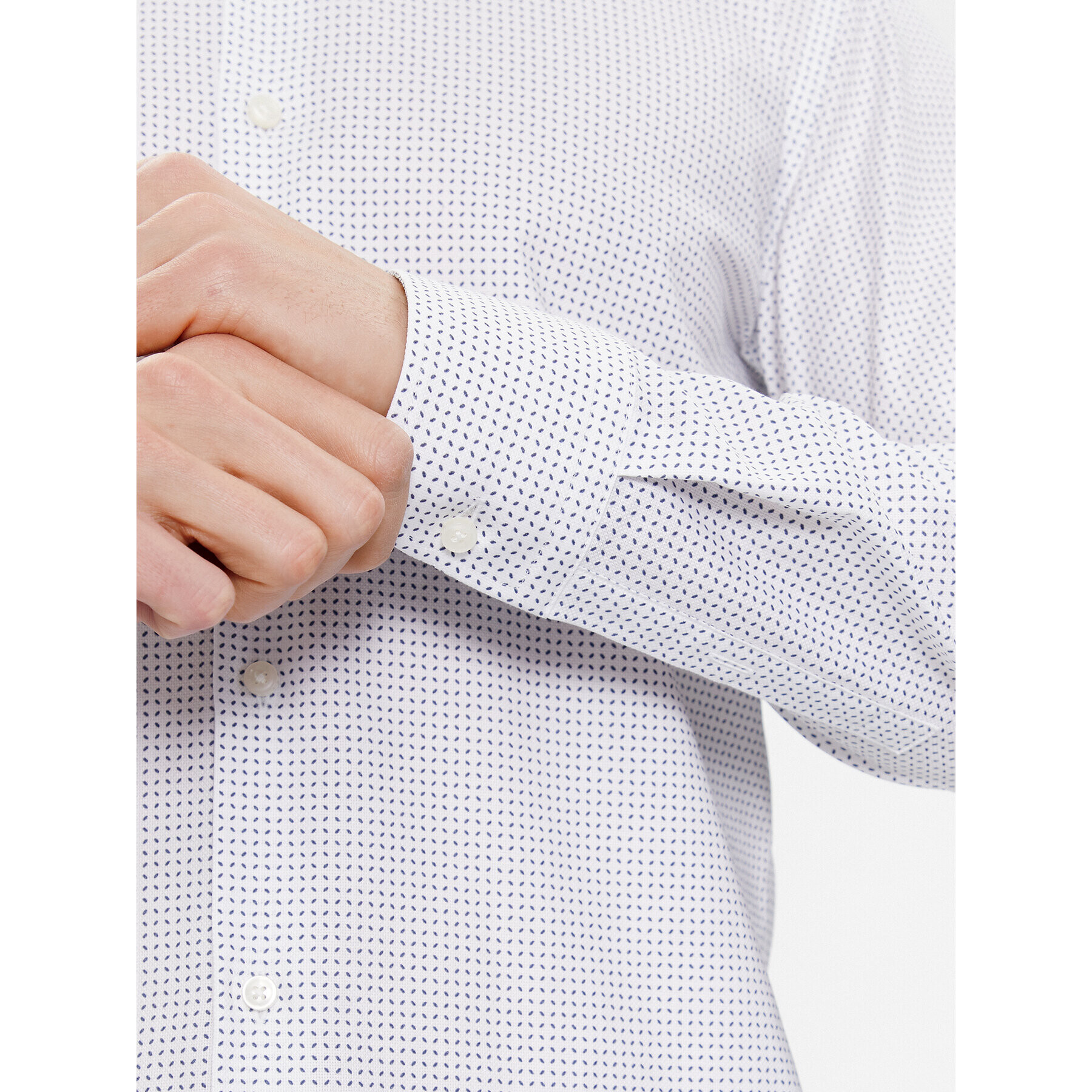 Boss Риза H-HANK-spread 50508759 Бял Slim Fit - Pepit.bg
