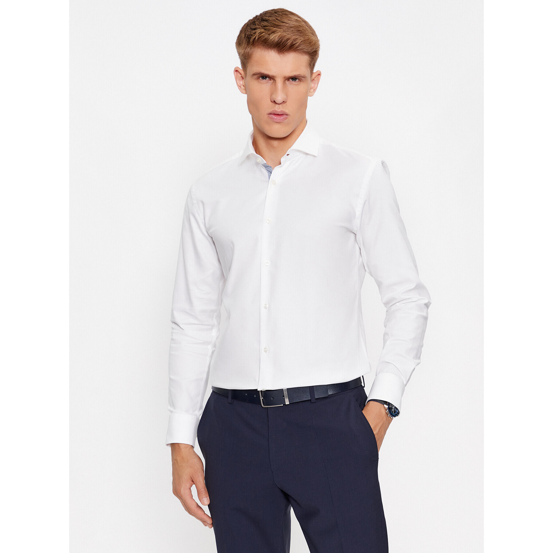 Boss Риза H-Hank-Spread-C6-233 50502652 Бял Slim Fit - Pepit.bg