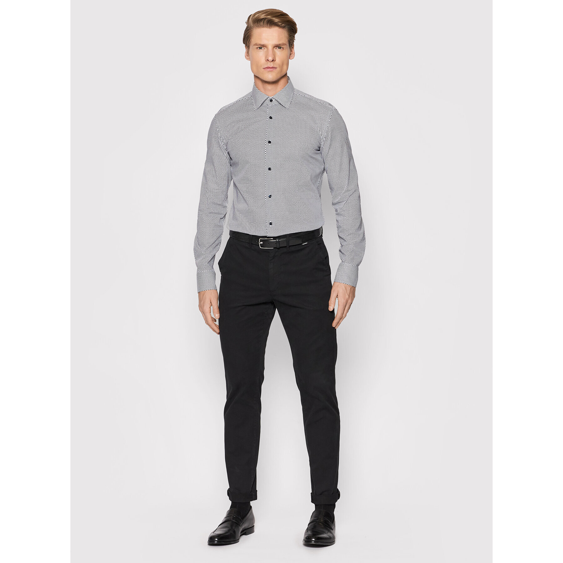 Boss Риза Hank 50464722 Черен Slim Fit - Pepit.bg