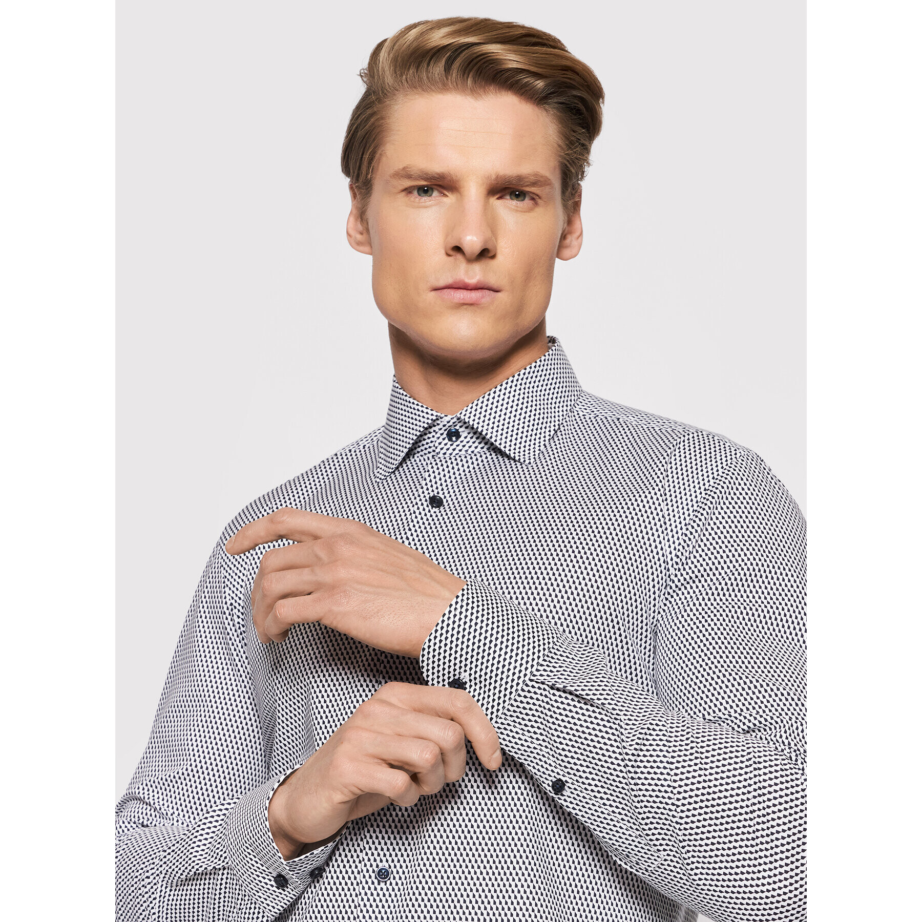 Boss Риза Hank 50464722 Черен Slim Fit - Pepit.bg