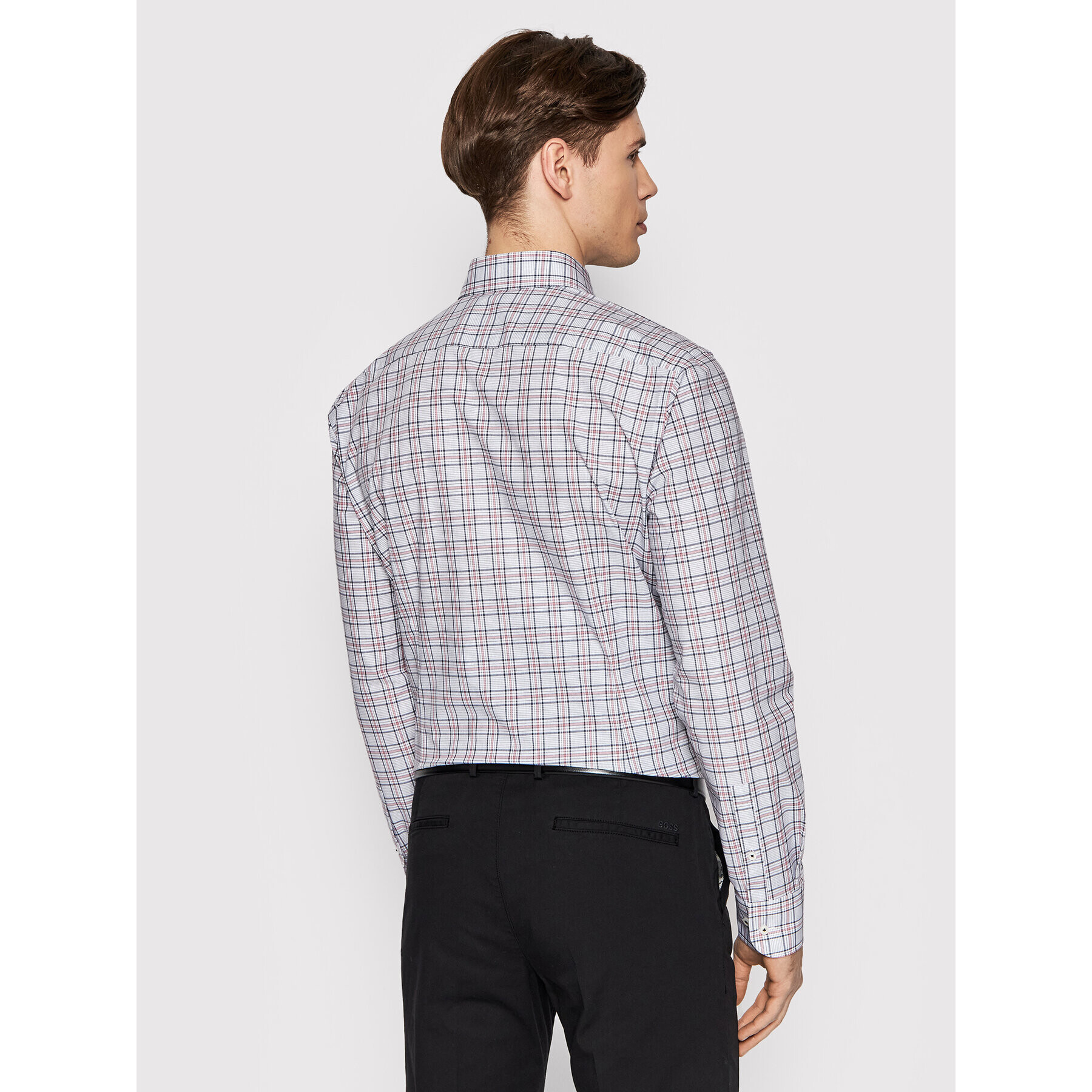 Boss Риза Hank 50469365 Сив Slim Fit - Pepit.bg