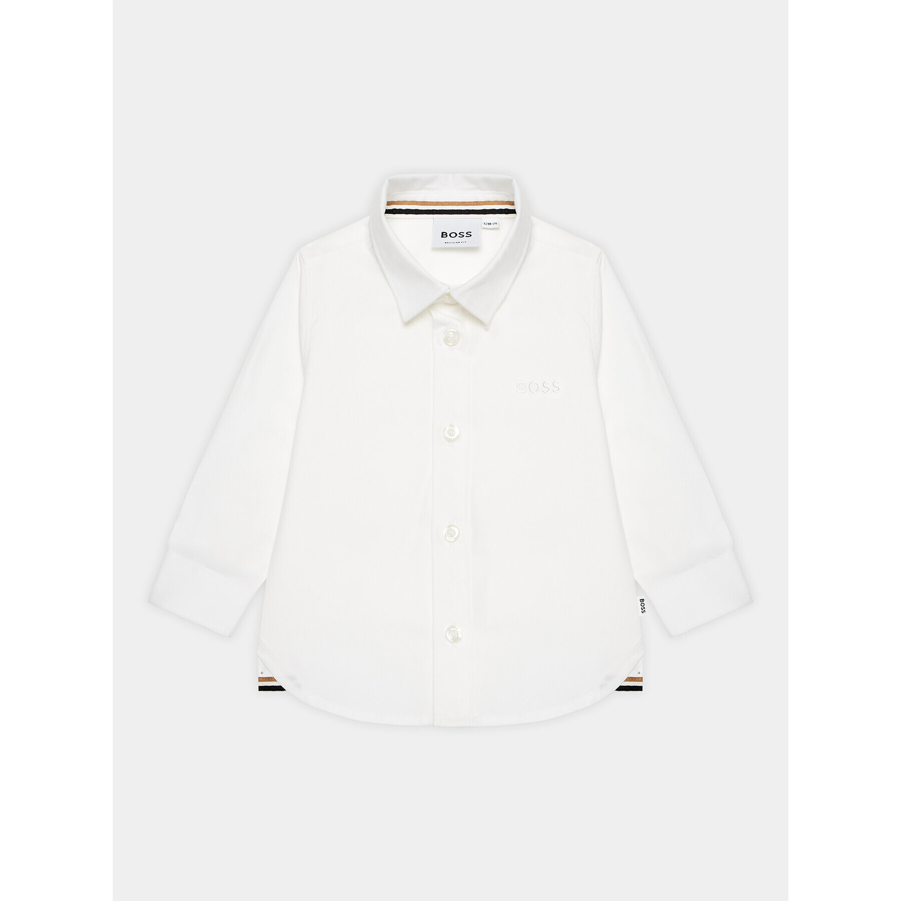 Boss Риза J05A36 Бял Regular Fit - Pepit.bg