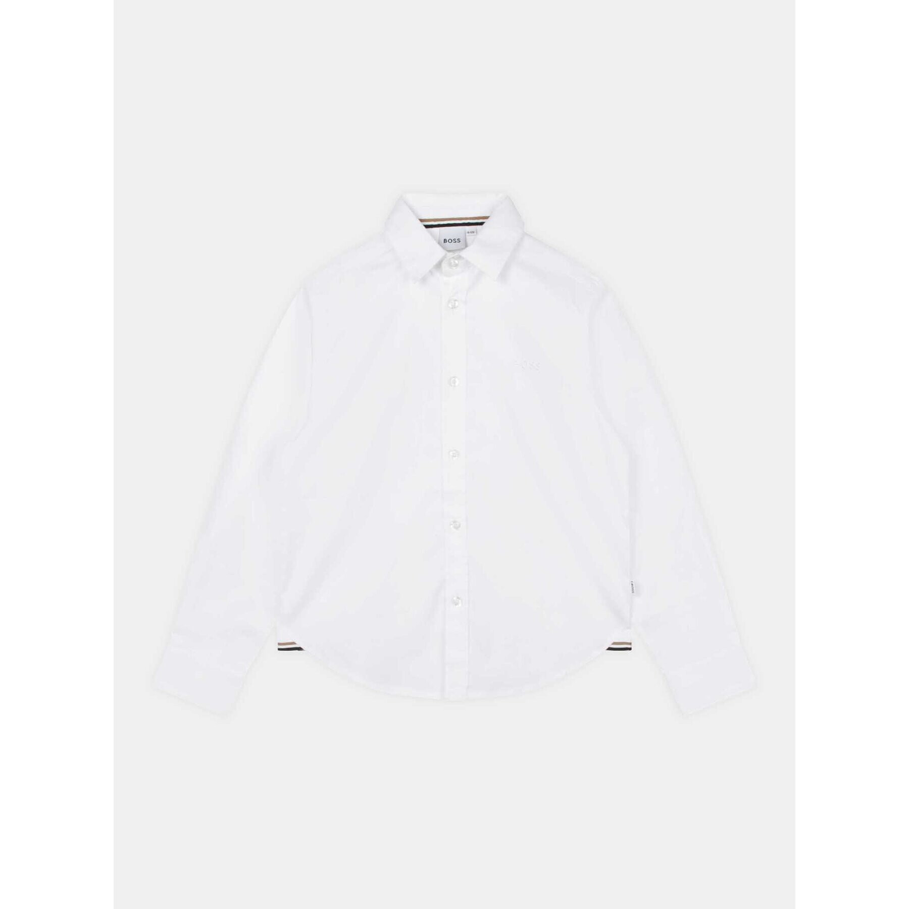 Boss Риза J25Q01 D Бял Regular Fit - Pepit.bg