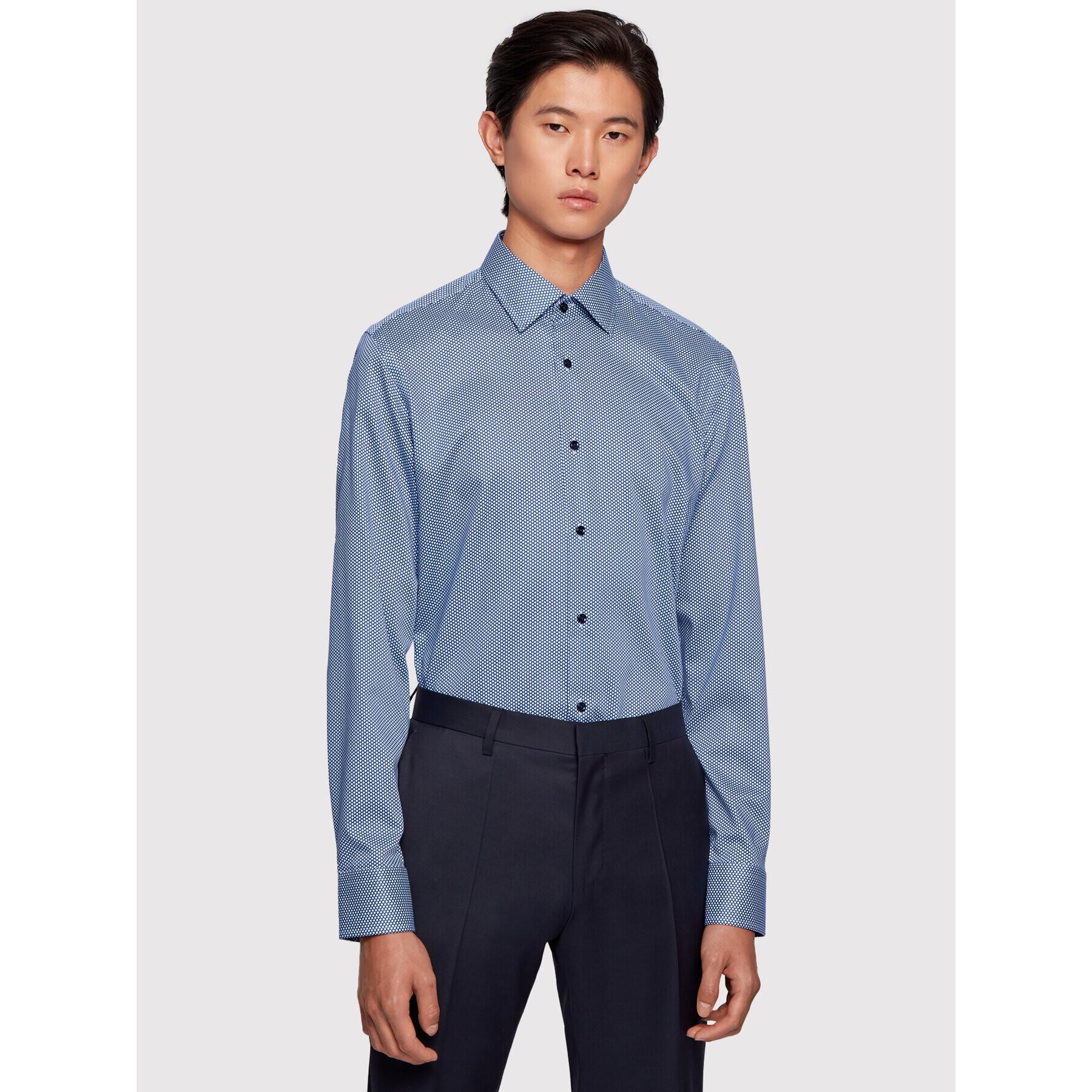 Boss Риза Jango 50445380 Син Slim Fit - Pepit.bg
