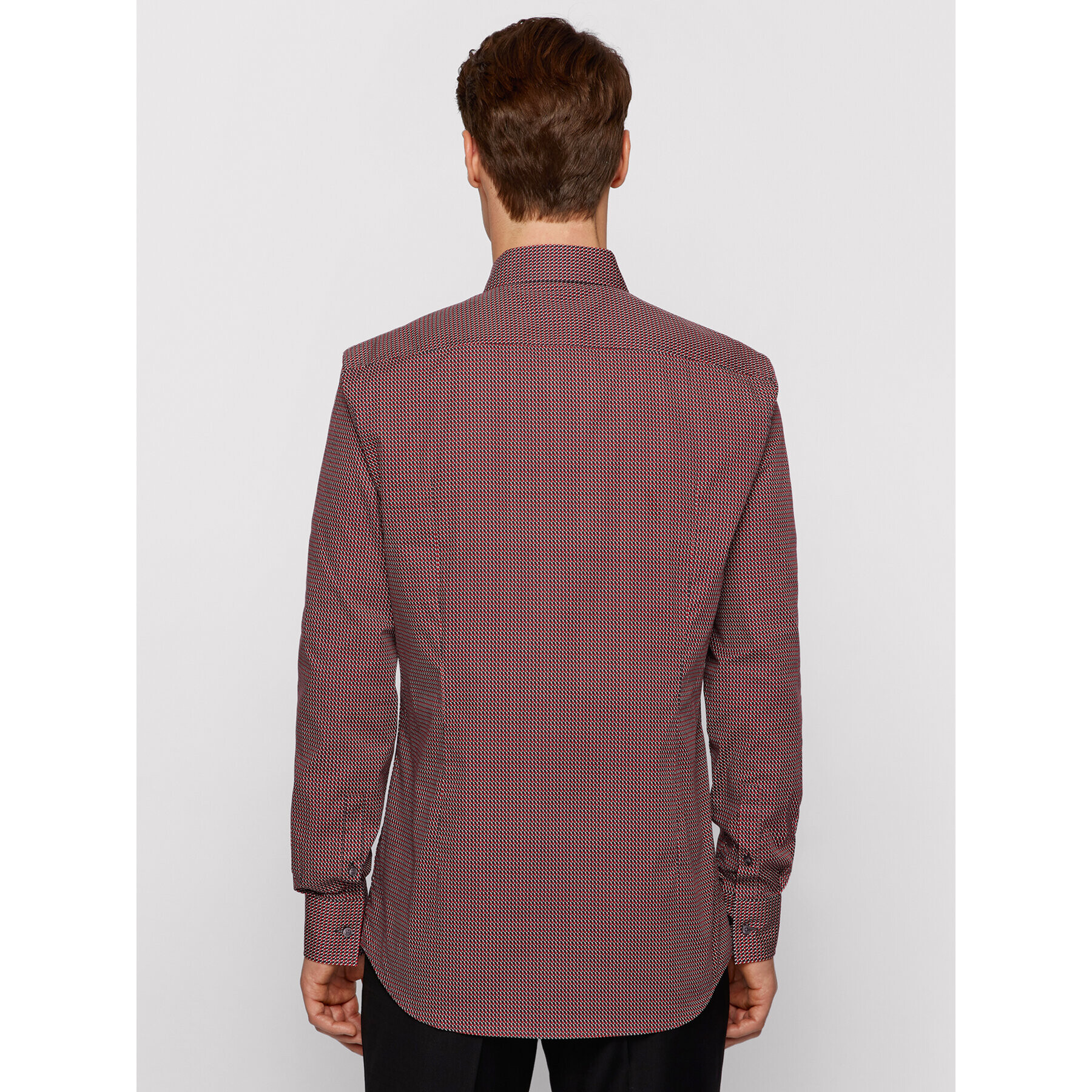 Boss Риза Jango 50451304 Червен Slim Fit - Pepit.bg