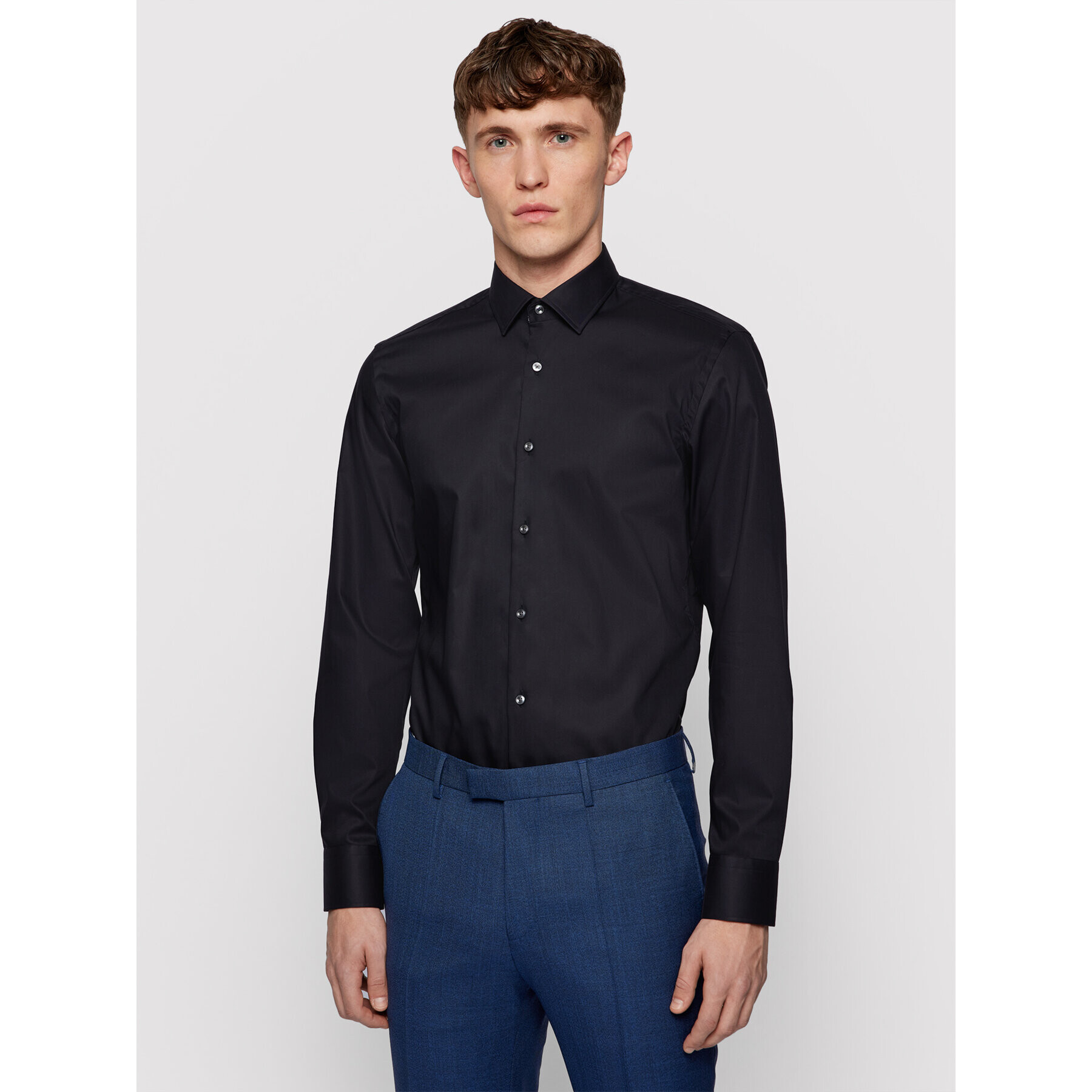 Boss Риза Jesse 50451092 Тъмносин Slim Fit - Pepit.bg