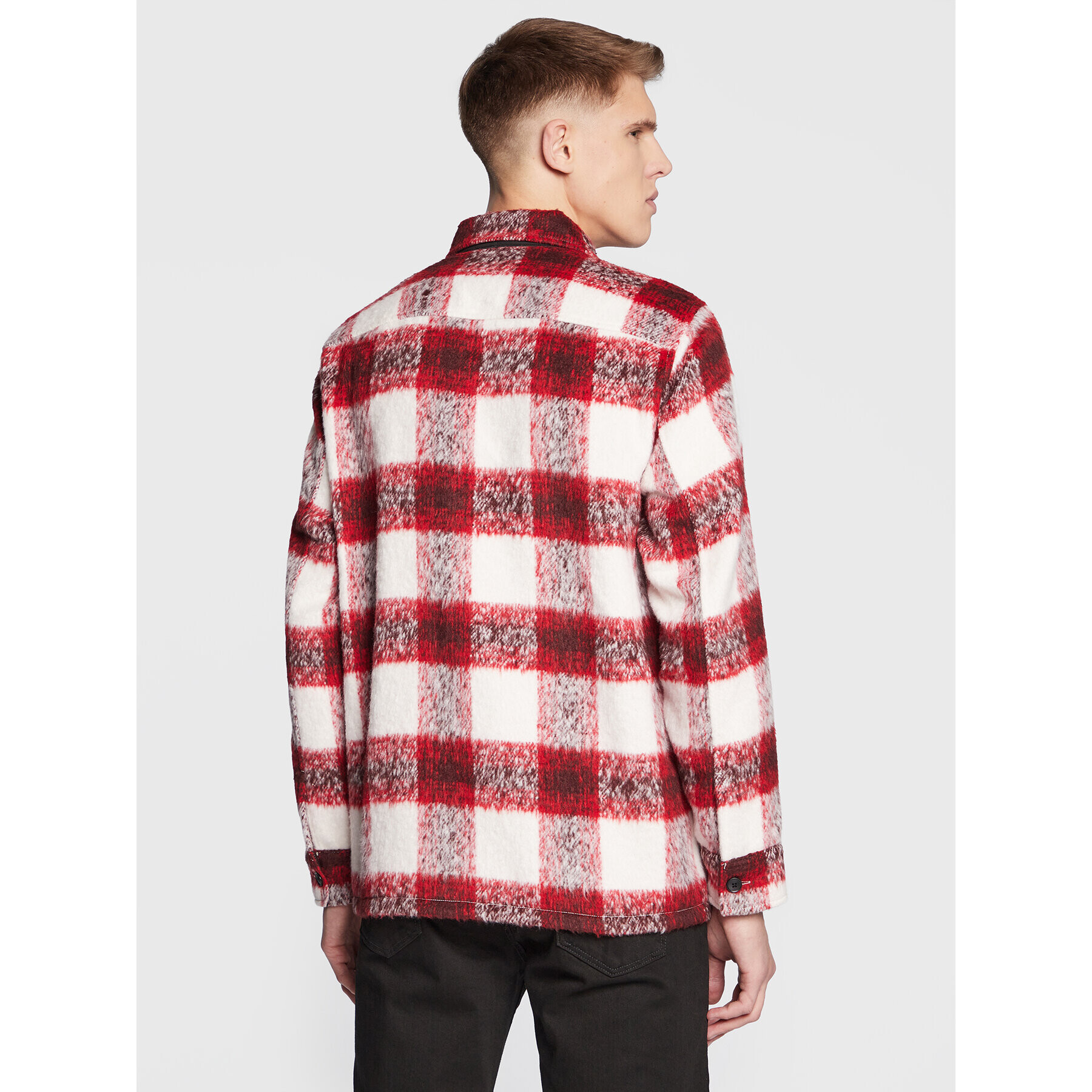 Boss Риза Lom_2 50476139 Червен Relaxed Fit - Pepit.bg