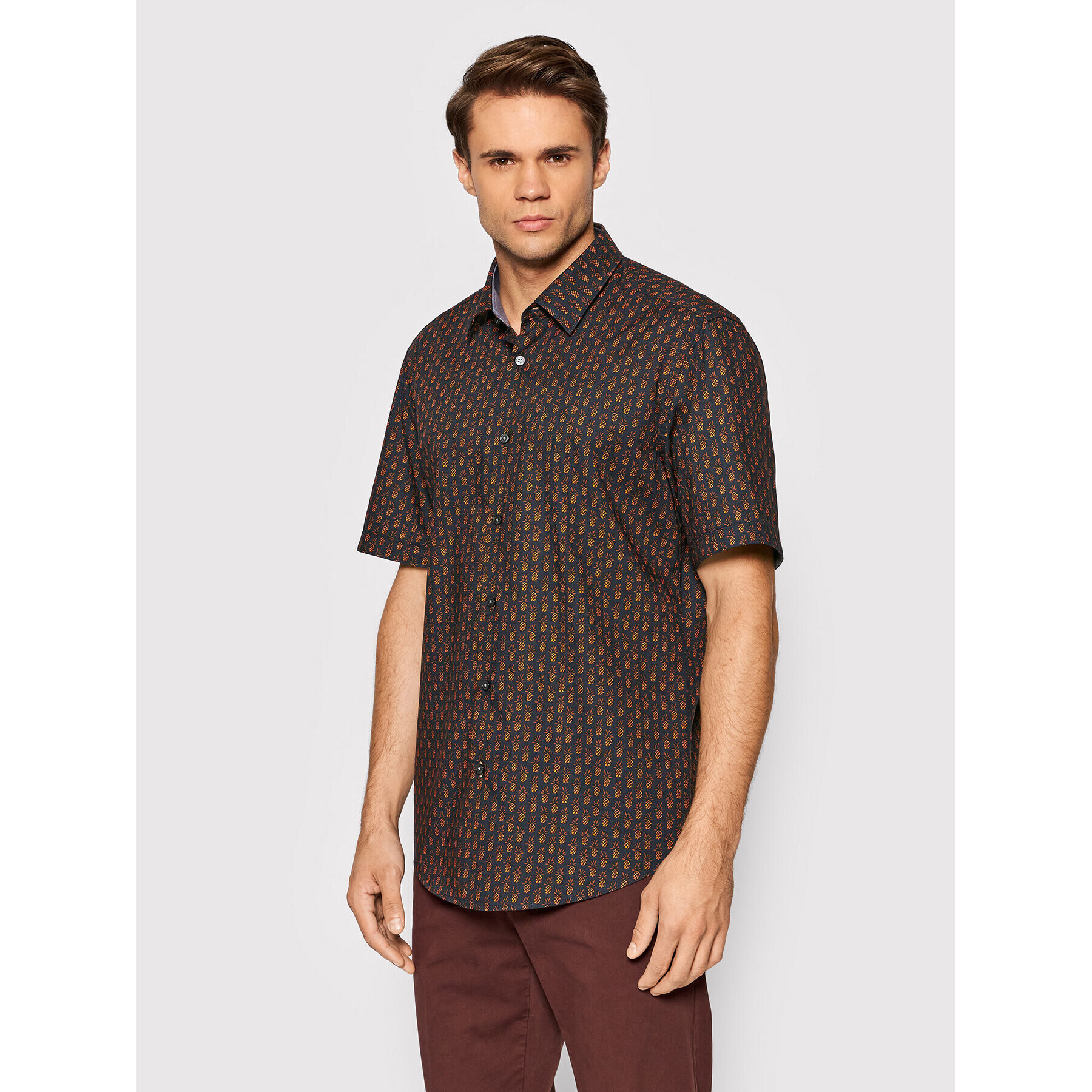 Boss Риза Luka 2F 50453091 Черен Regular Fit - Pepit.bg