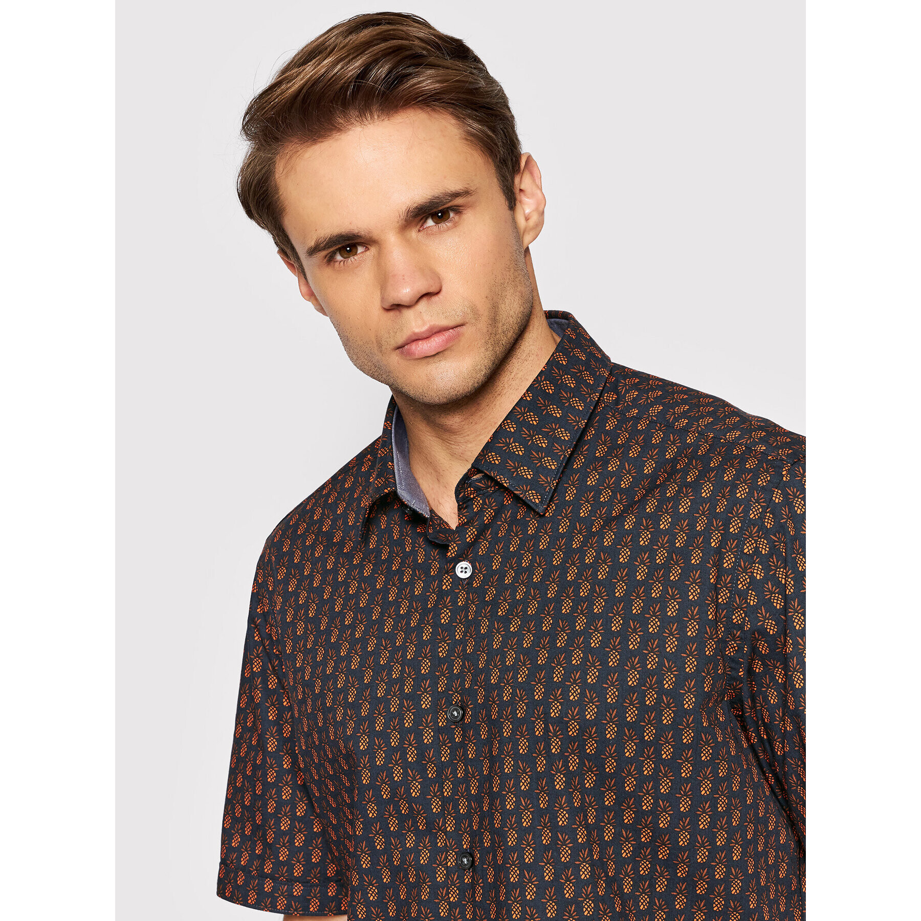 Boss Риза Luka 2F 50453091 Черен Regular Fit - Pepit.bg