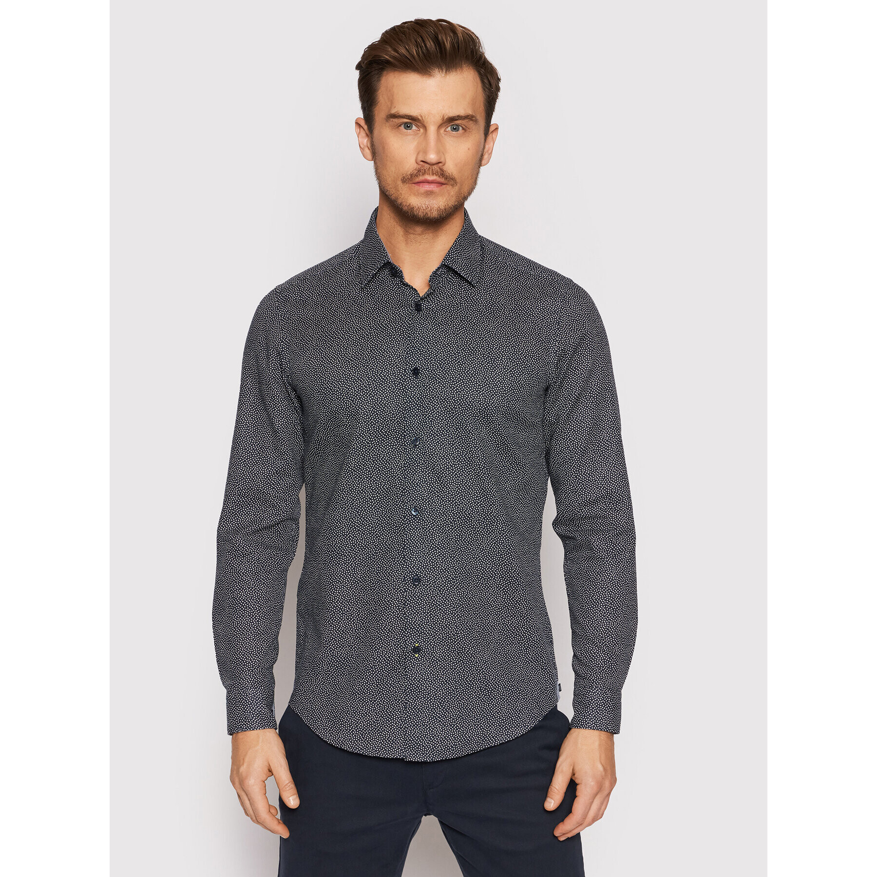 Boss Риза Lukas_53F 50458394 Тъмносин Regular Fit - Pepit.bg