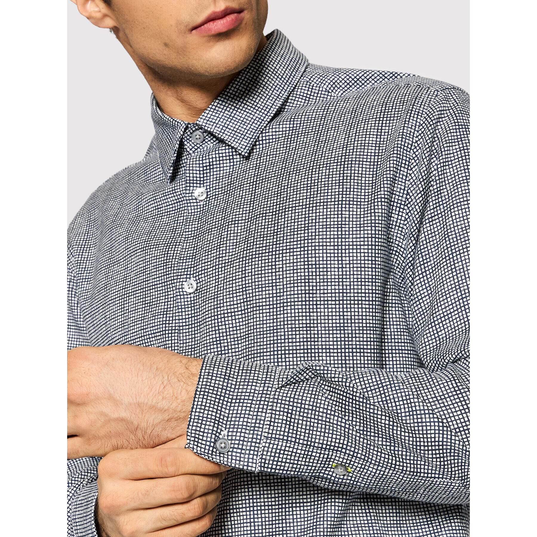 Boss Риза Lukas_F 50458598 Тъмносин Regular Fit - Pepit.bg