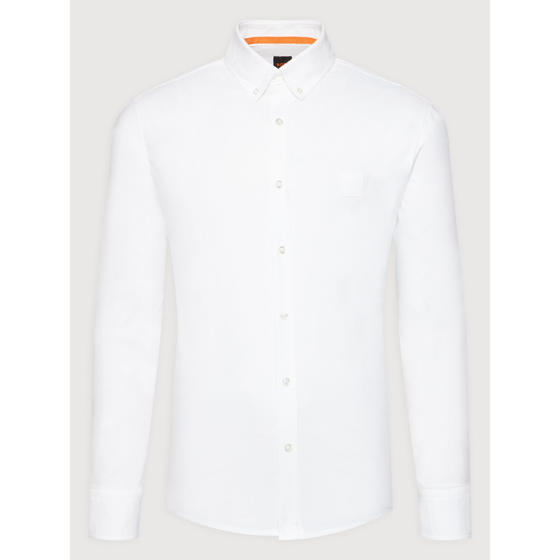 Boss Риза Mabsoot_2 50467324 Бял Slim Fit - Pepit.bg