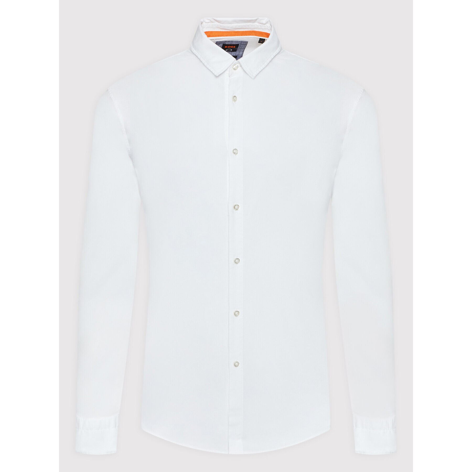 Boss Риза Magneton_2 50467251 Бял Slim Fit - Pepit.bg