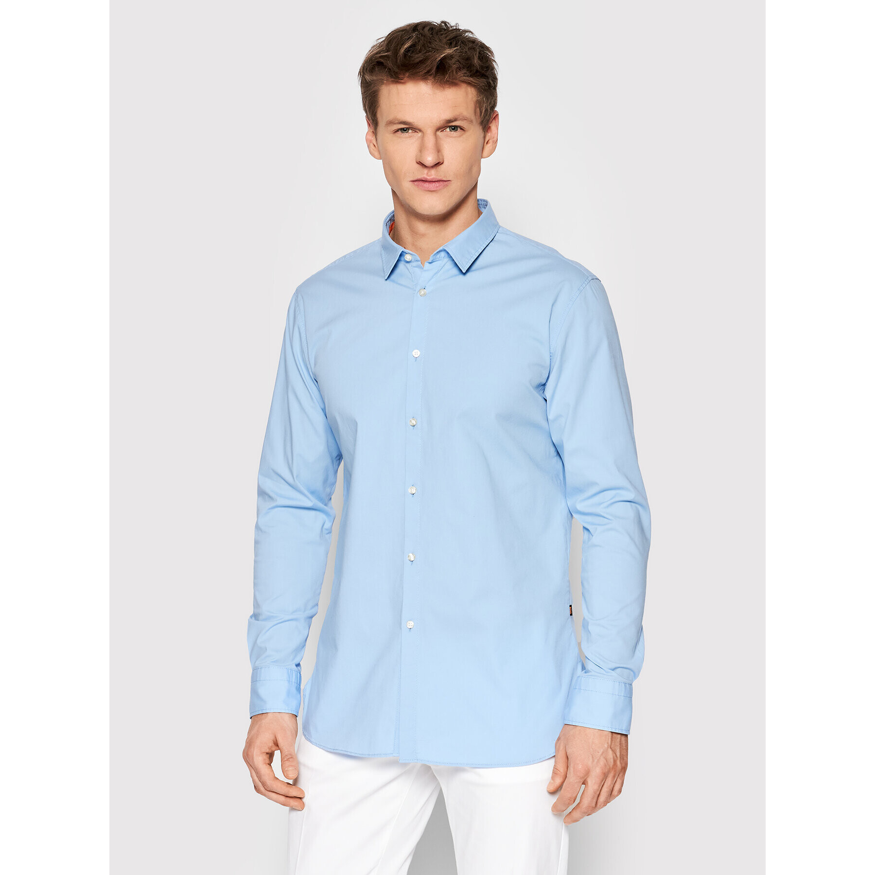 Boss Риза Magneton_2 50467251 Син Slim Fit - Pepit.bg