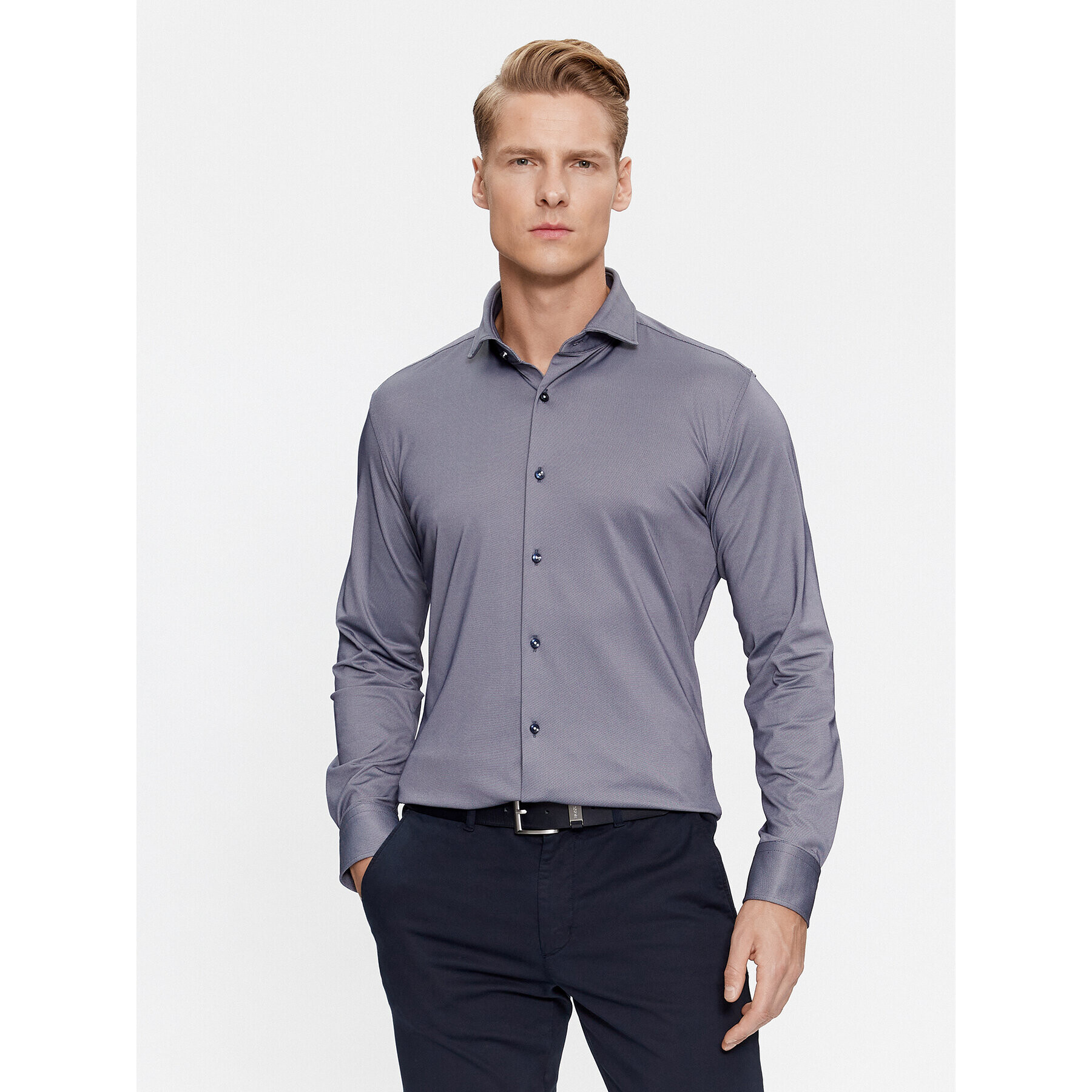 Boss Риза P-Hank-Spread-C1-222 50503533 Син Slim Fit - Pepit.bg