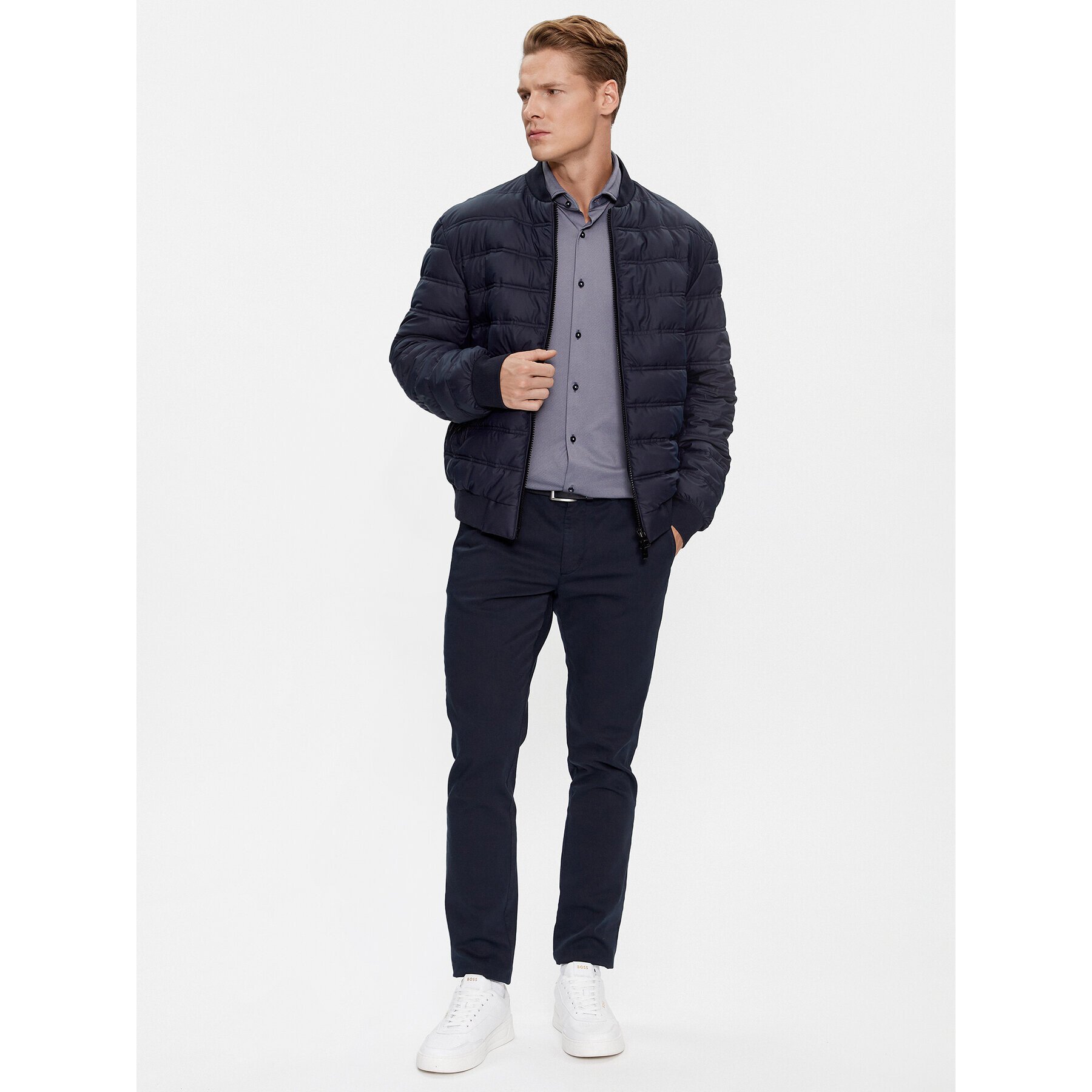 Boss Риза P-Hank-Spread-C1-222 50503533 Син Slim Fit - Pepit.bg