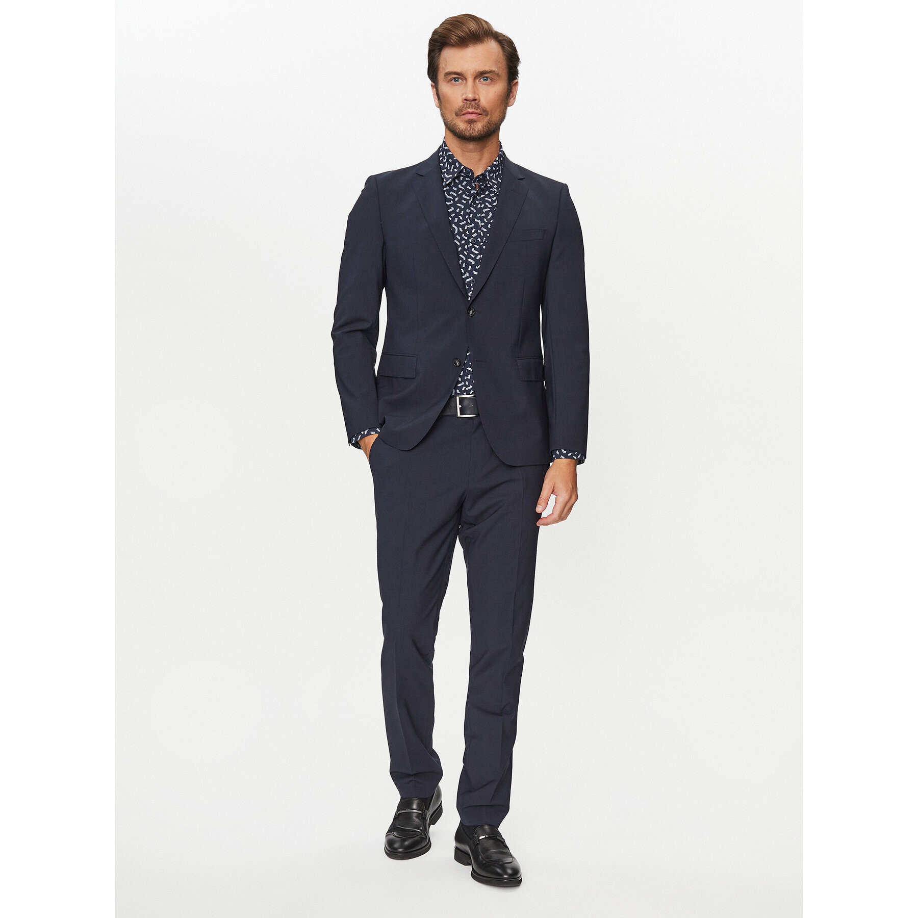 Boss Риза P-Liam-Kent-C 50503538 Тъмносин Regular Fit - Pepit.bg