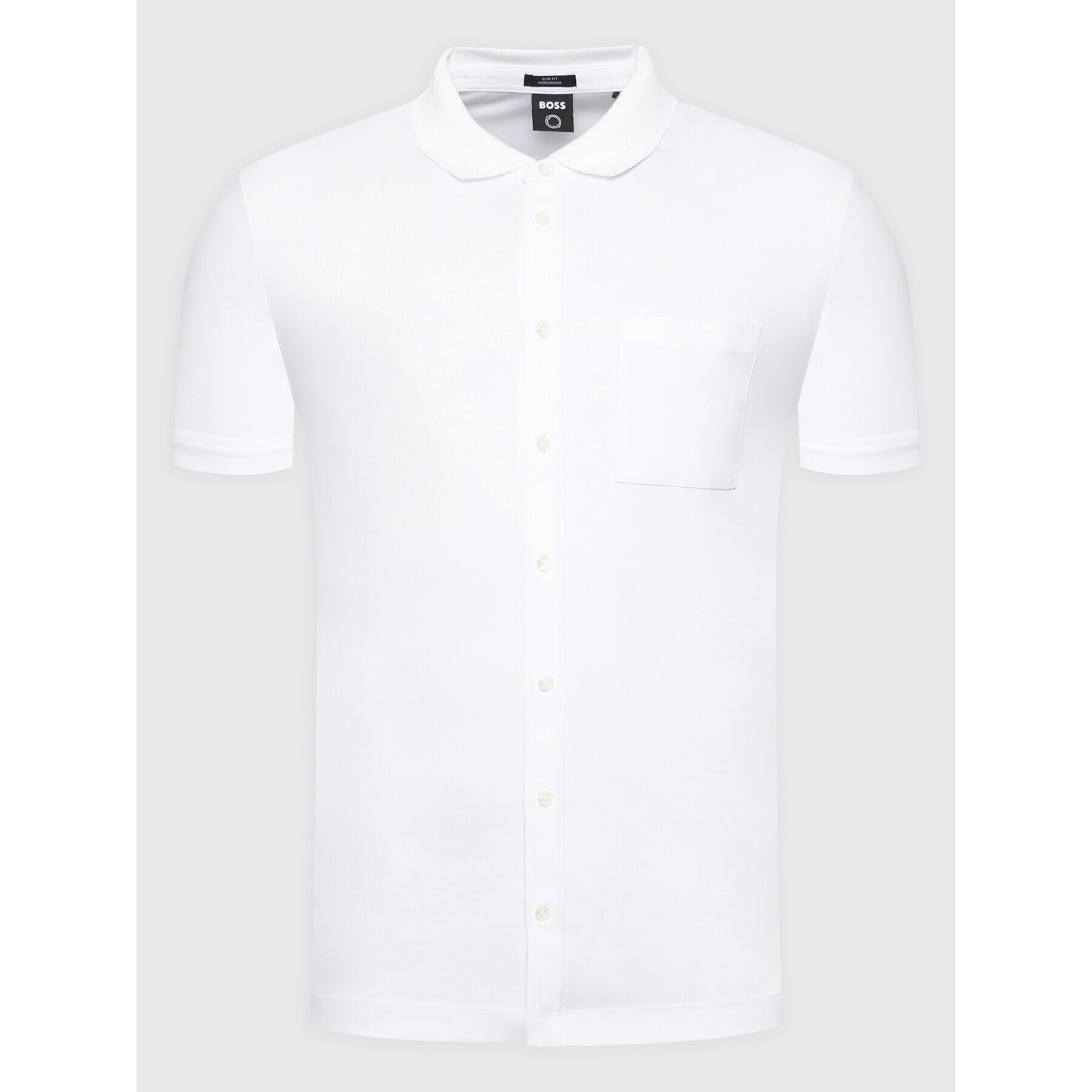 Boss Риза Puno 11 50467135 Бял Slim Fit - Pepit.bg