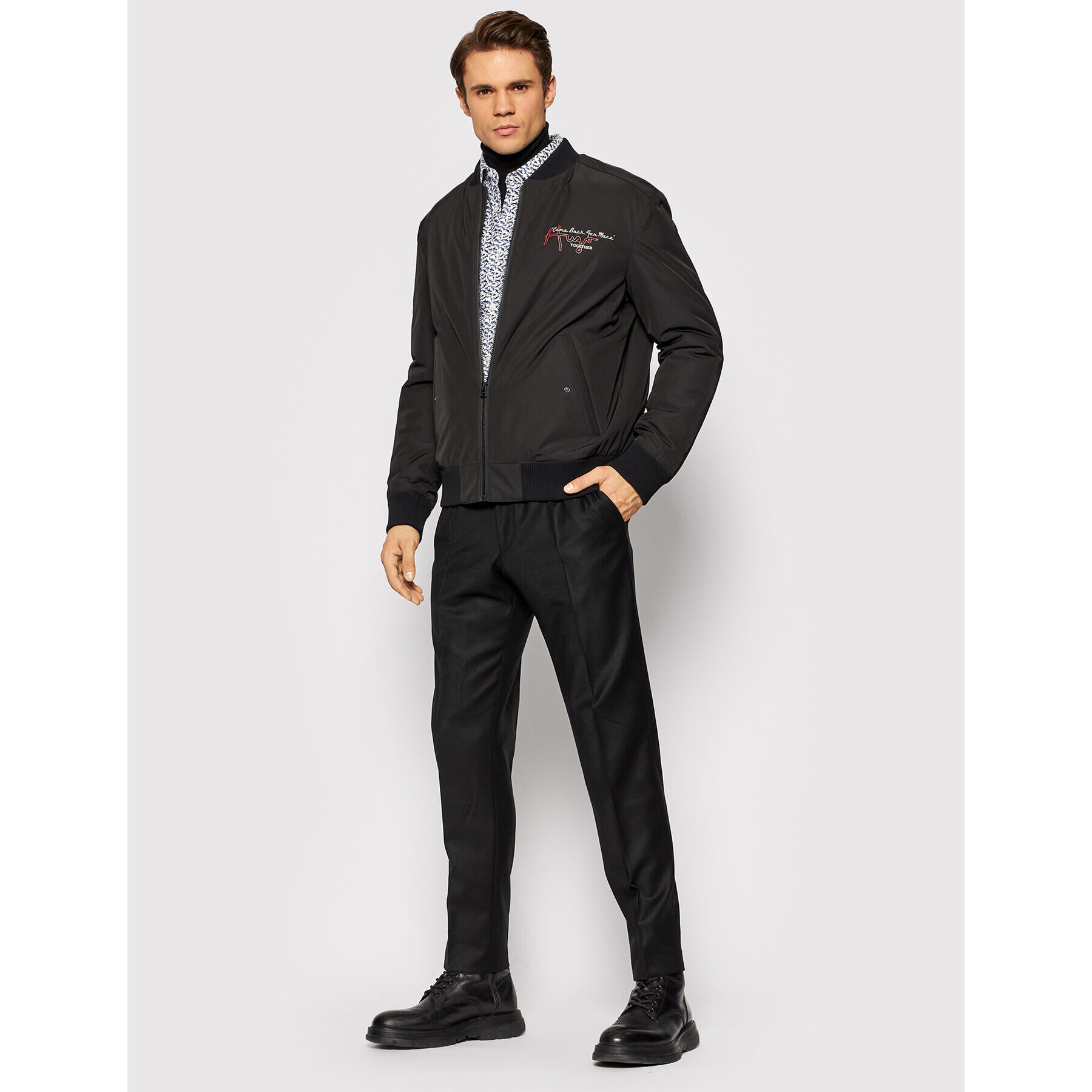 Boss Риза Relegant_2 50448067 Бял Regular Fit - Pepit.bg
