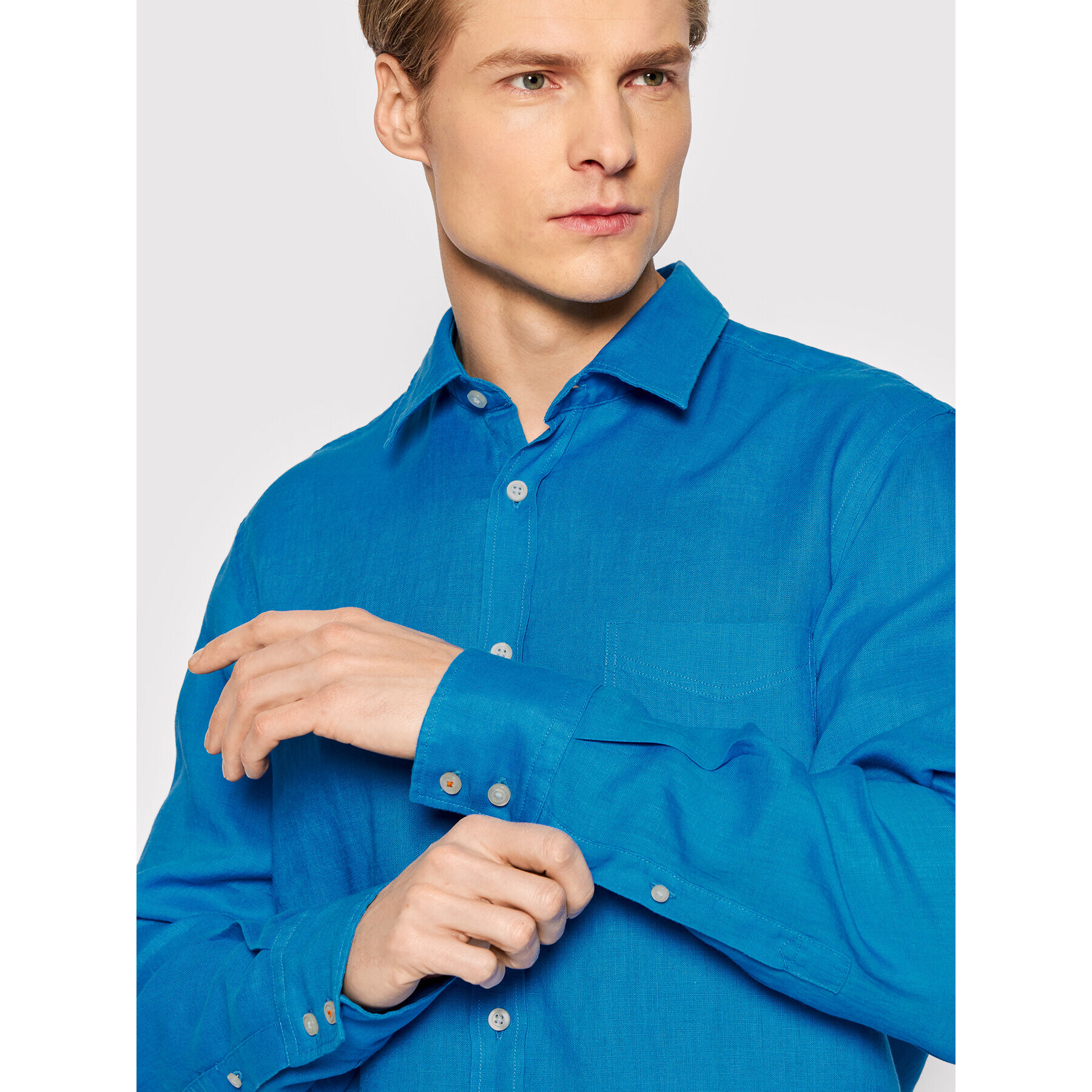 Boss Риза Relegant_5 50467317 Син Regular Fit - Pepit.bg