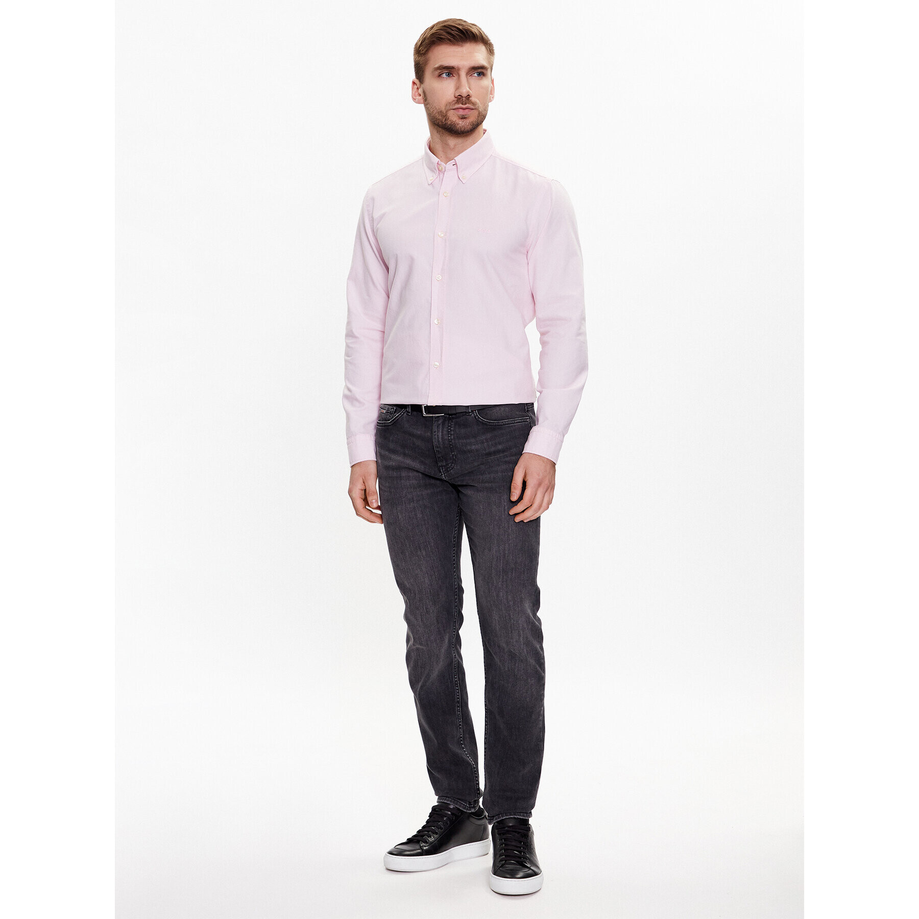 Boss Риза Rickert 50489341 Розов Regular Fit - Pepit.bg