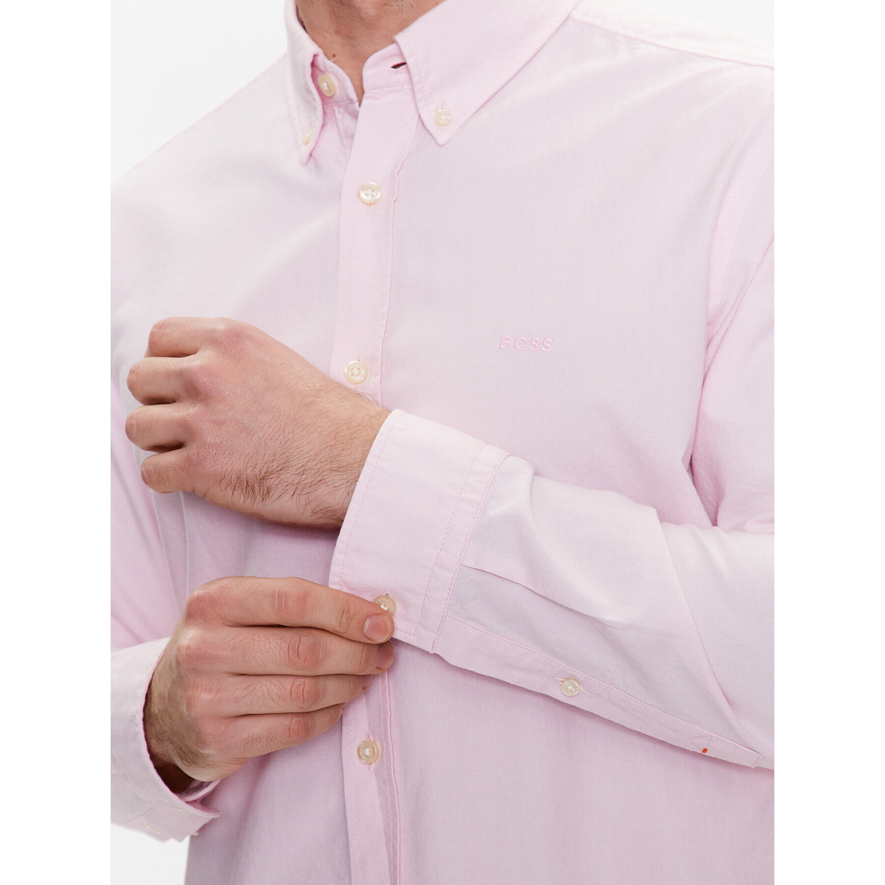 Boss Риза Rickert 50489341 Розов Regular Fit - Pepit.bg
