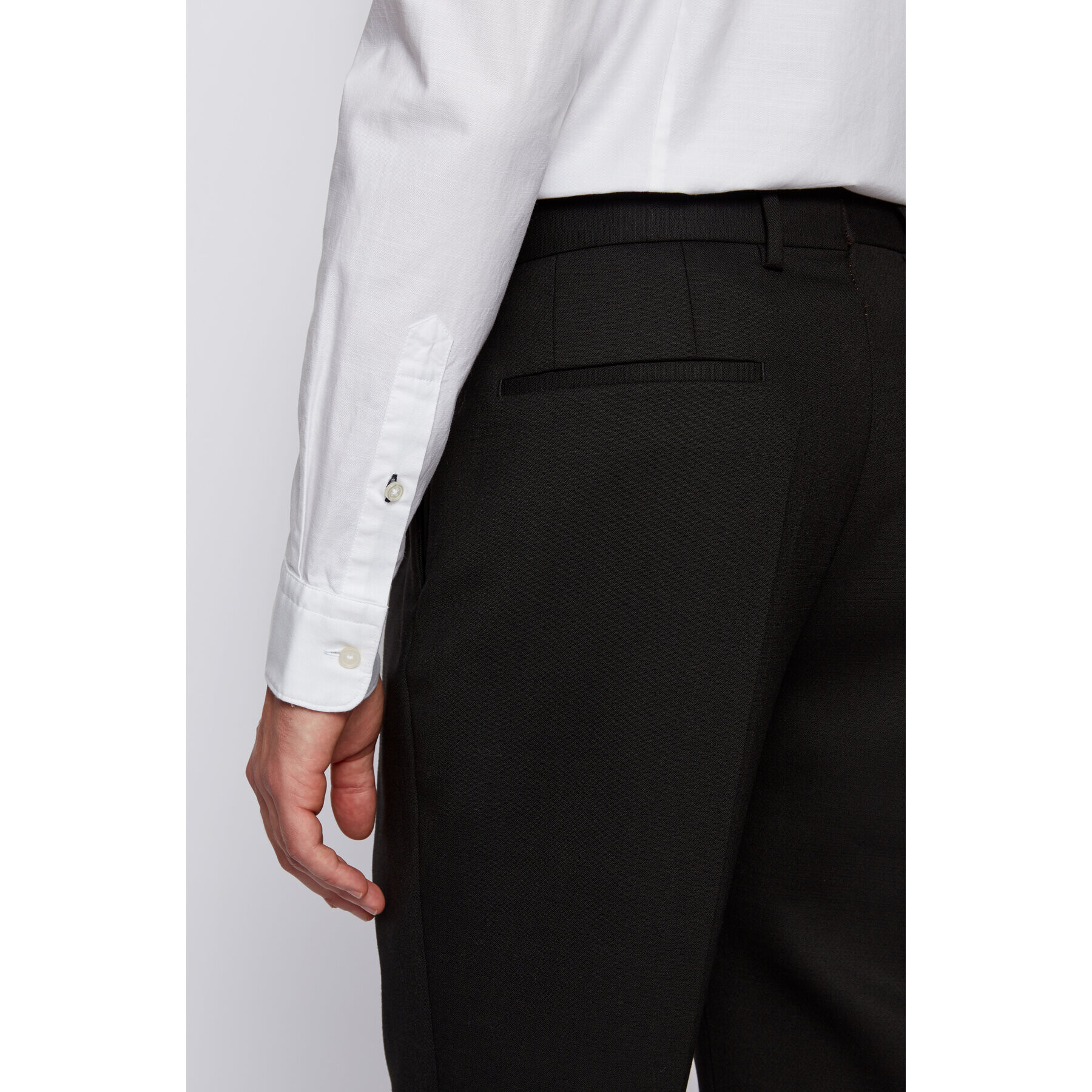 Boss Риза Robbie 50438496 Бял Sharp Fit - Pepit.bg