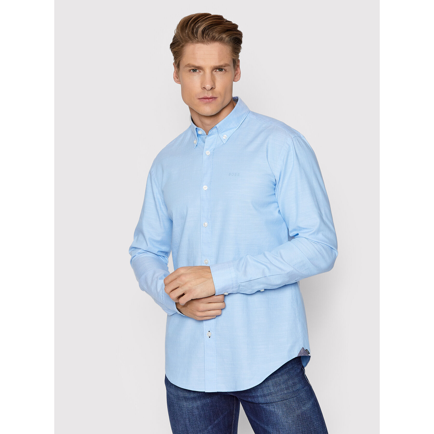 Boss Риза Rod 50458392 Син Slim Fit - Pepit.bg