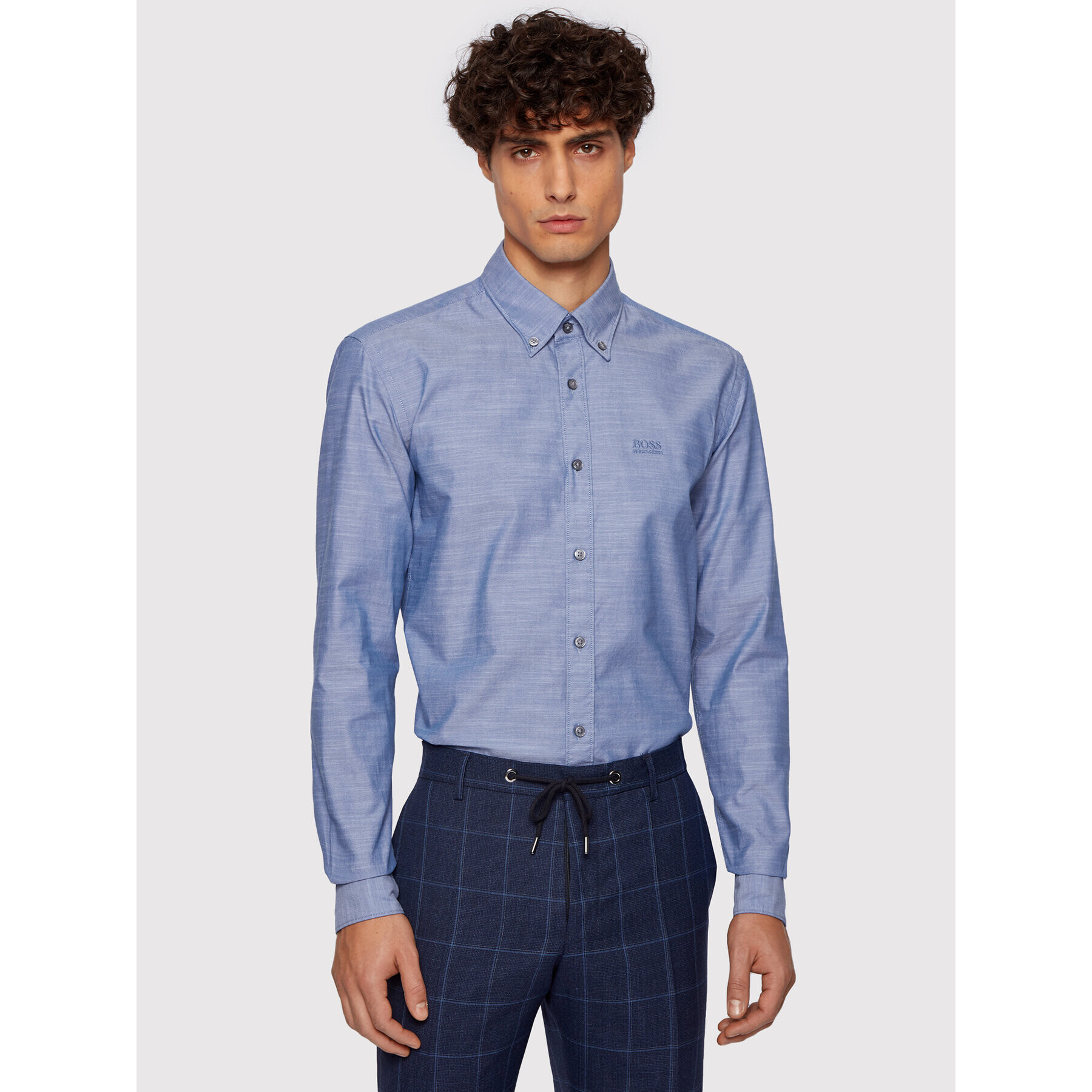 Boss Риза Rod_53E 50447478 Син Slim Fit - Pepit.bg