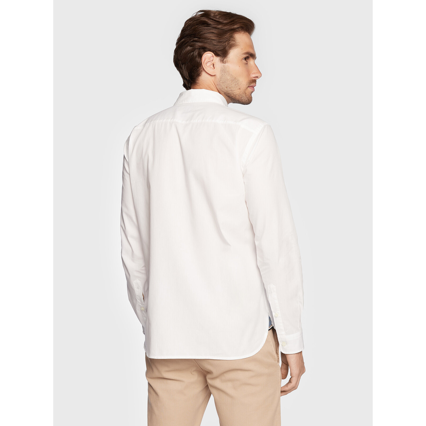 Boss Риза Roger_2P 50477827 Бял Slim Fit - Pepit.bg