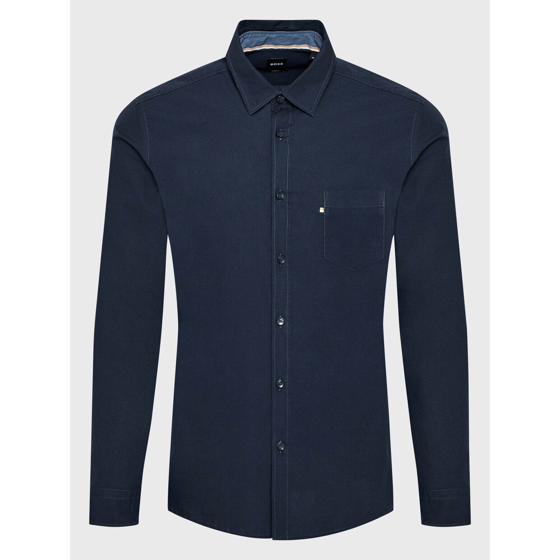 Boss Риза Roger_2P 50477827 Тъмносин Slim Fit - Pepit.bg