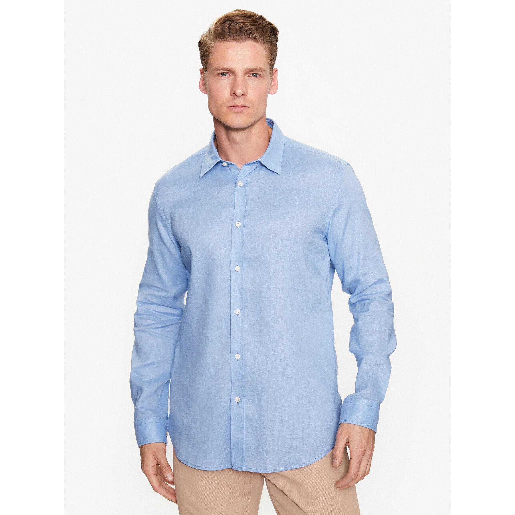 Boss Риза Roger 50490352 Син Slim Fit - Pepit.bg