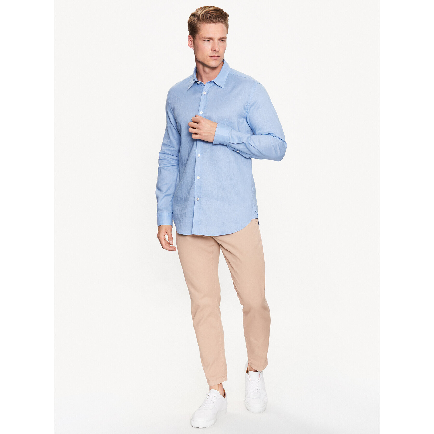 Boss Риза Roger 50490352 Син Slim Fit - Pepit.bg