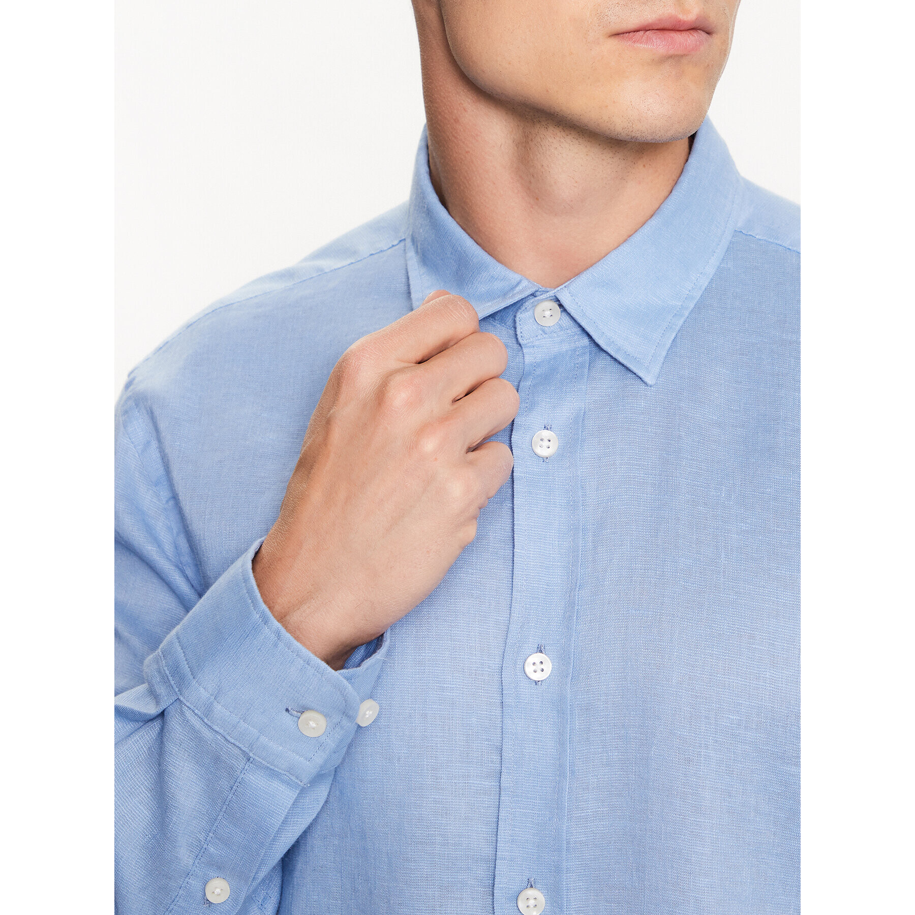 Boss Риза Roger 50490352 Син Slim Fit - Pepit.bg