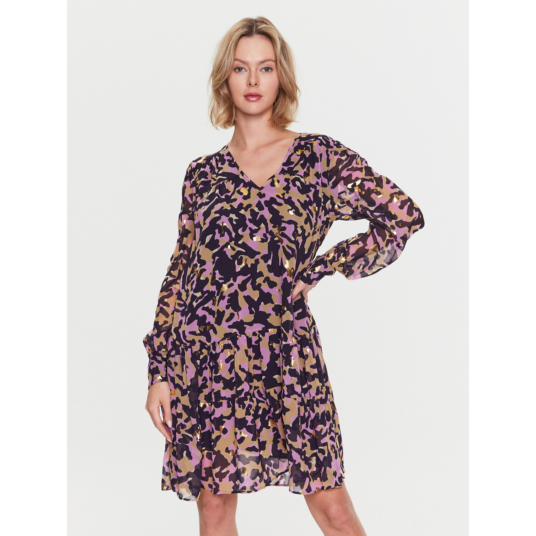 Boss Ежедневна рокля 50483495 Цветен Relaxed Fit - Pepit.bg